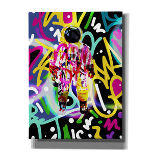 'Colorful Astronaut Graffiti Art 12' by Irena Orlov Giclee Canvas Wall Art