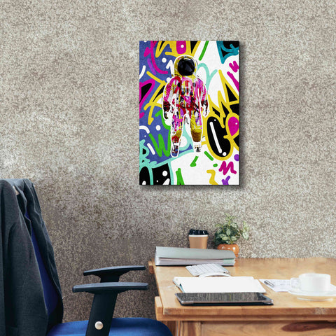 Image of 'Colorful Astronaut Graffiti Art 6 ' by Irena Orlov Giclee Canvas Wall Art,18 x 26