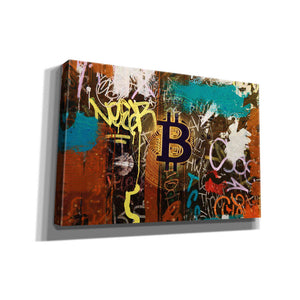 'Graffiti Bitcoin 1' by Irena Orlov Giclee Canvas Wall Art