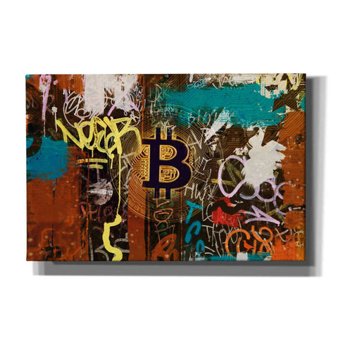 Image of 'Graffiti Bitcoin 1' by Irena Orlov Giclee Canvas Wall Art