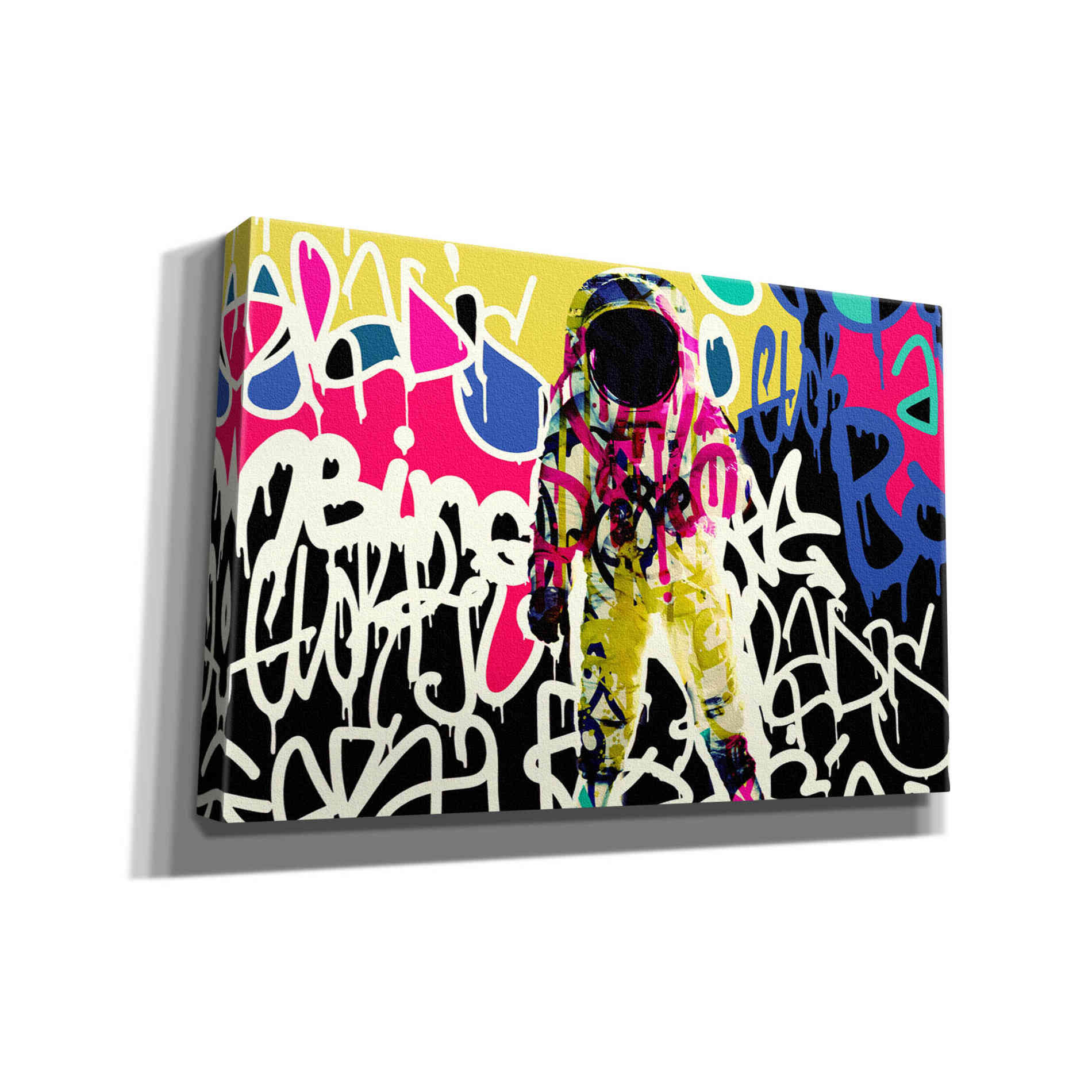 'Astronaut Graffiti Art 17' by Irena Orlov Giclee Canvas Wall Art