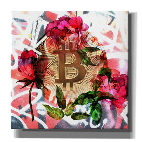 Image of 'Bitcoin Floral Inspiration 1' by Irena Orlov Giclee Canvas Wall Art