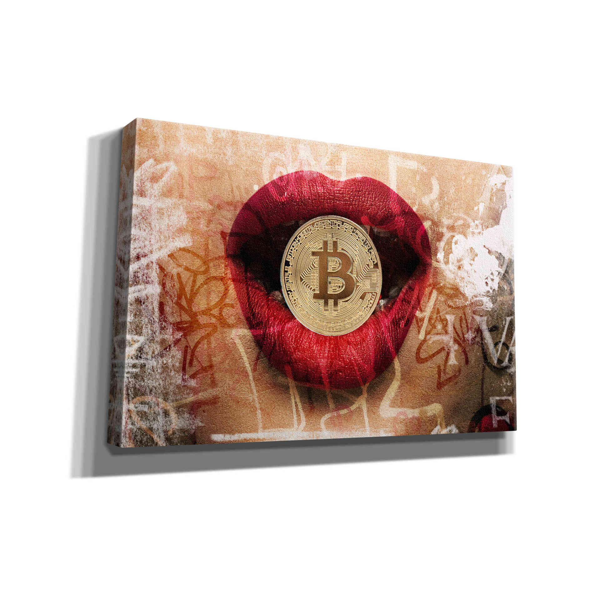 'I Love Bitcoin 4' by Irena Orlov Giclee Canvas Wall Art