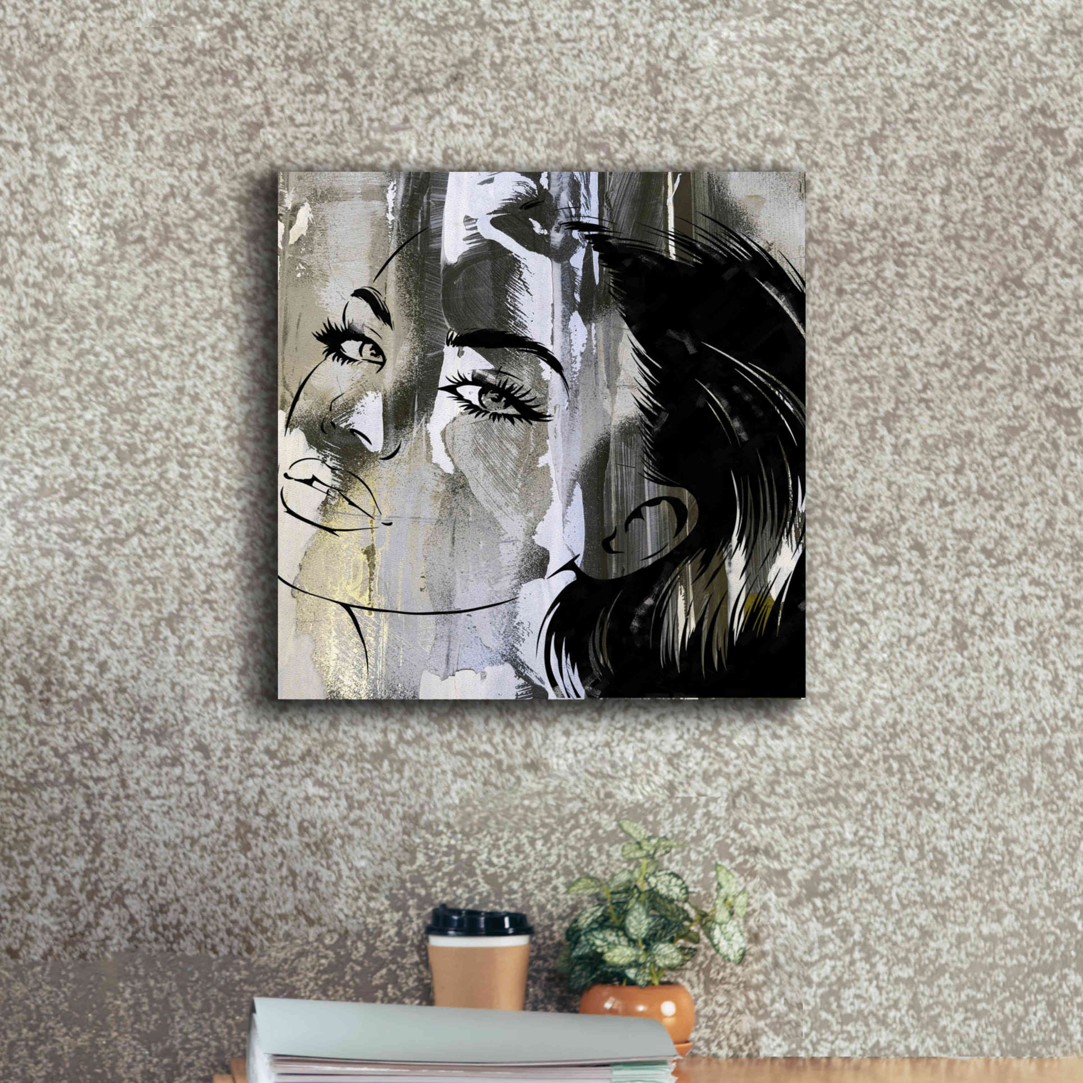 'Face In The Wall 2' by Karen Smith Giclee Canvas Wall Art,18x18