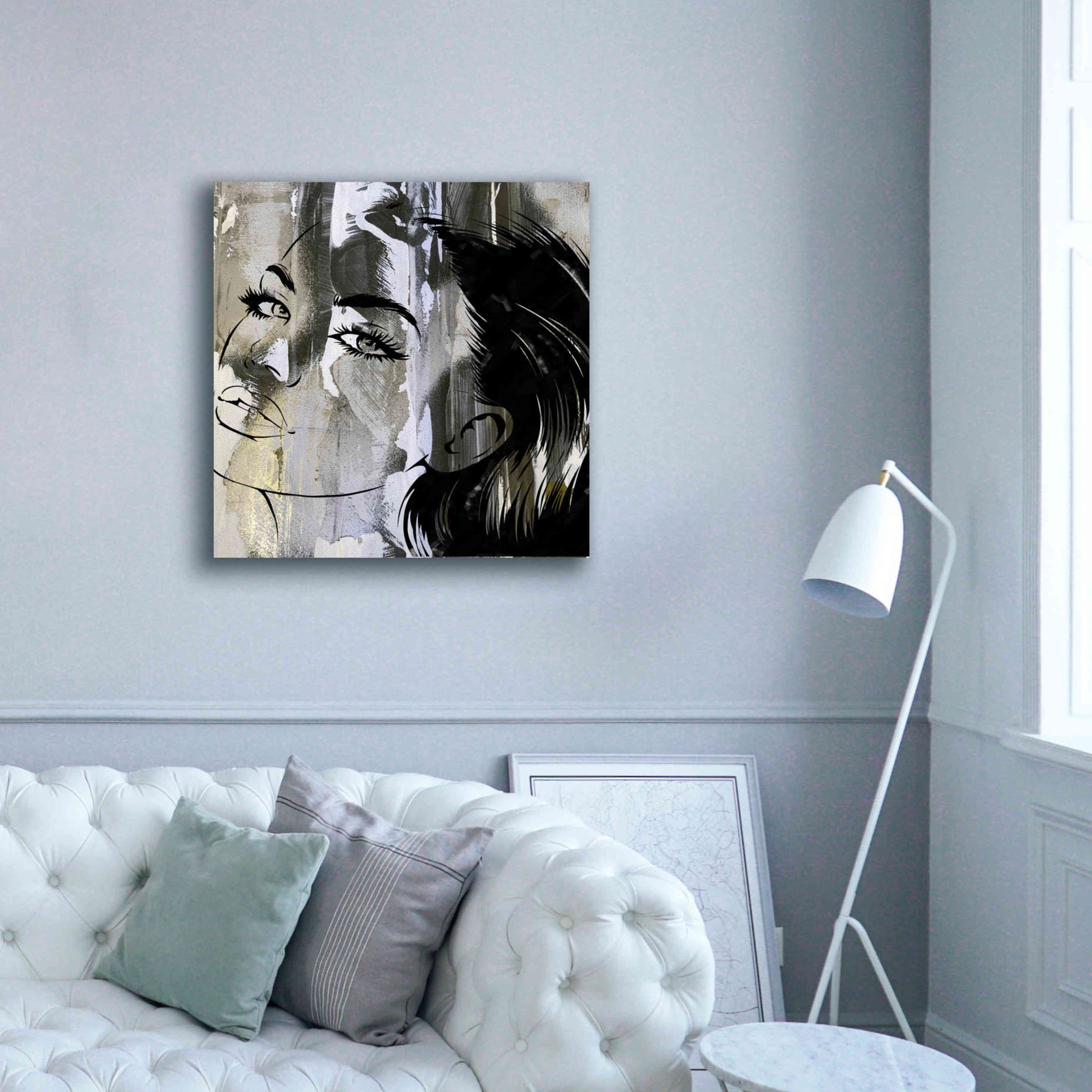 'Face In The Wall 2' by Karen Smith Giclee Canvas Wall Art,37x37