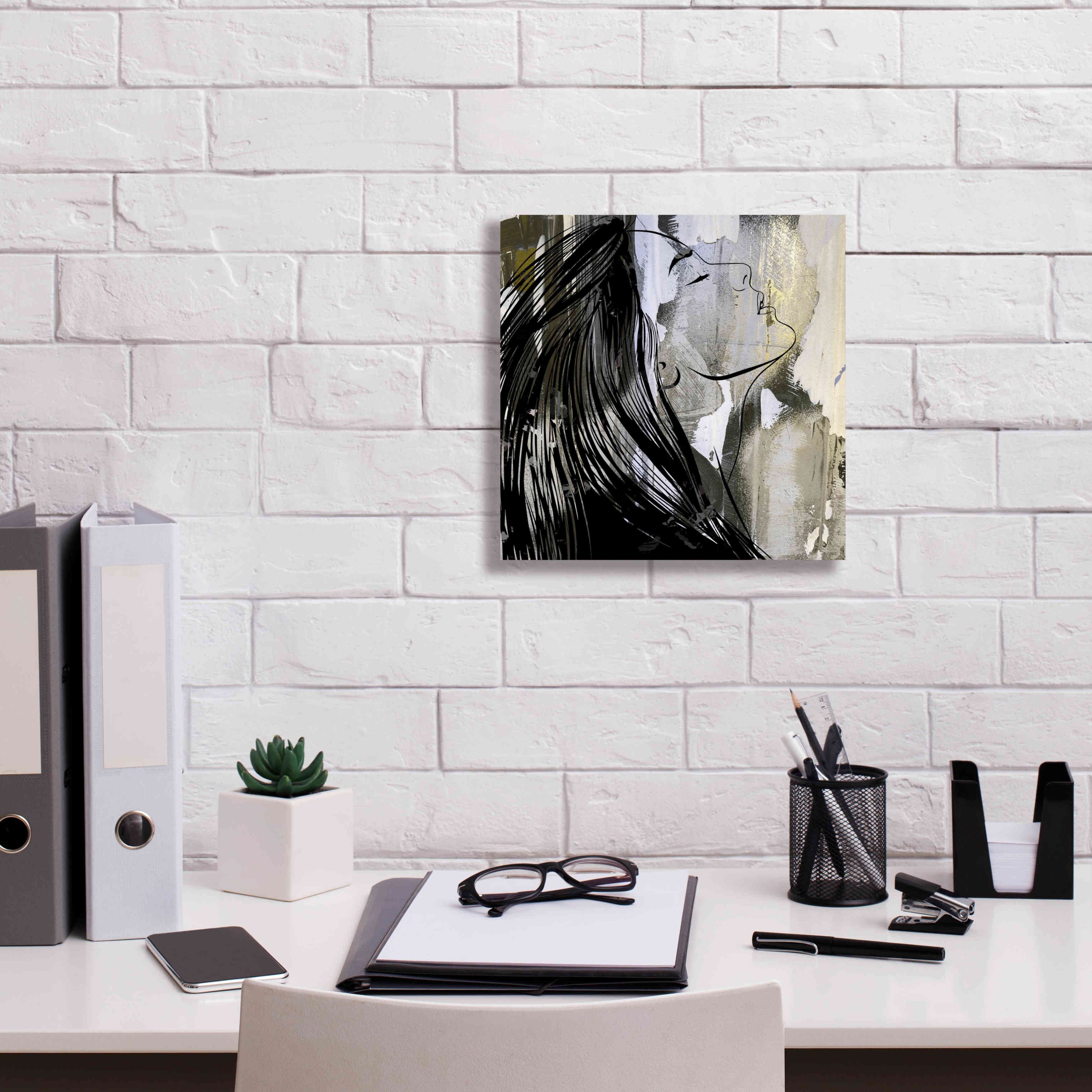 'Face In The Wall 1' by Karen Smith Giclee Canvas Wall Art,12x12