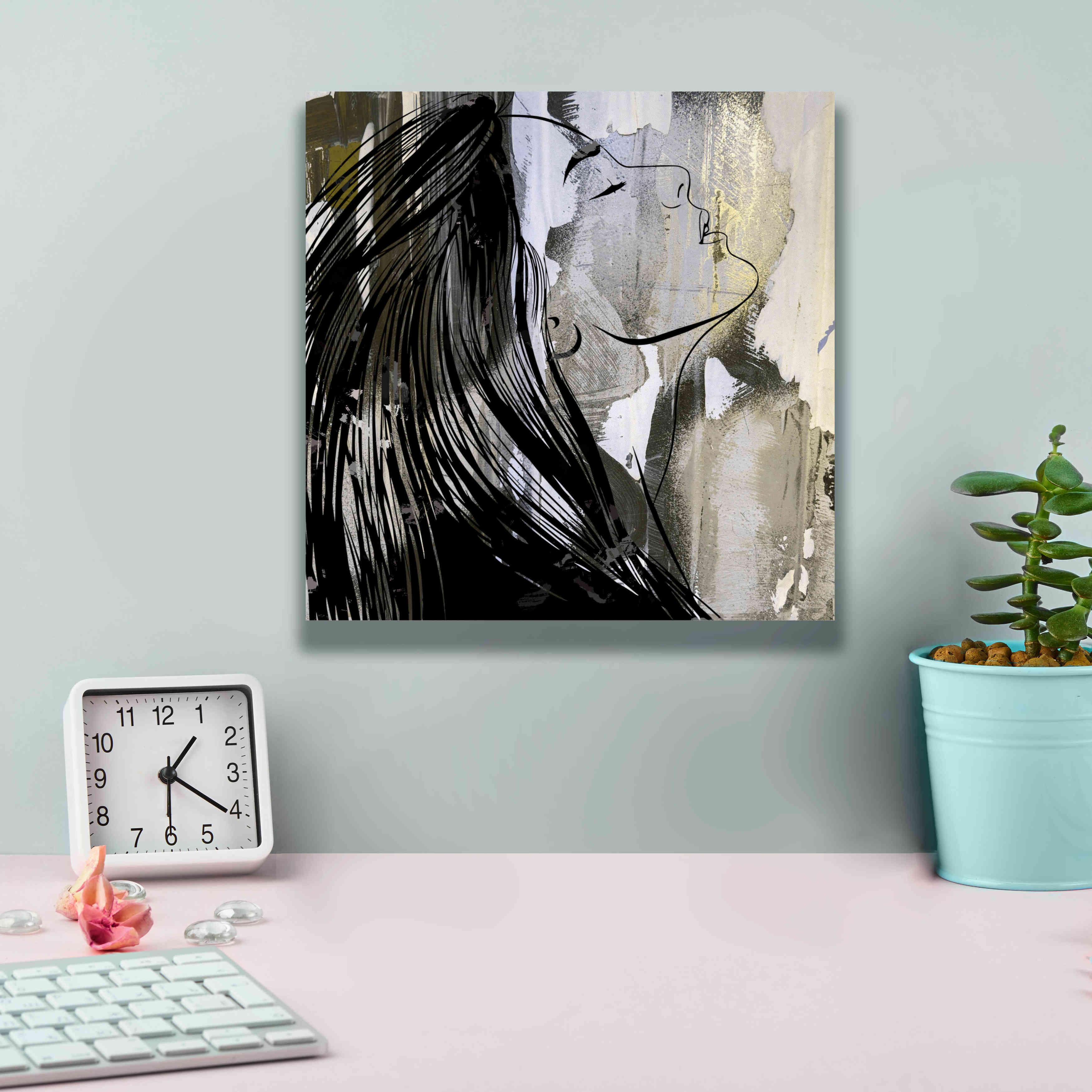 'Face In The Wall 1' by Karen Smith Giclee Canvas Wall Art,12x12