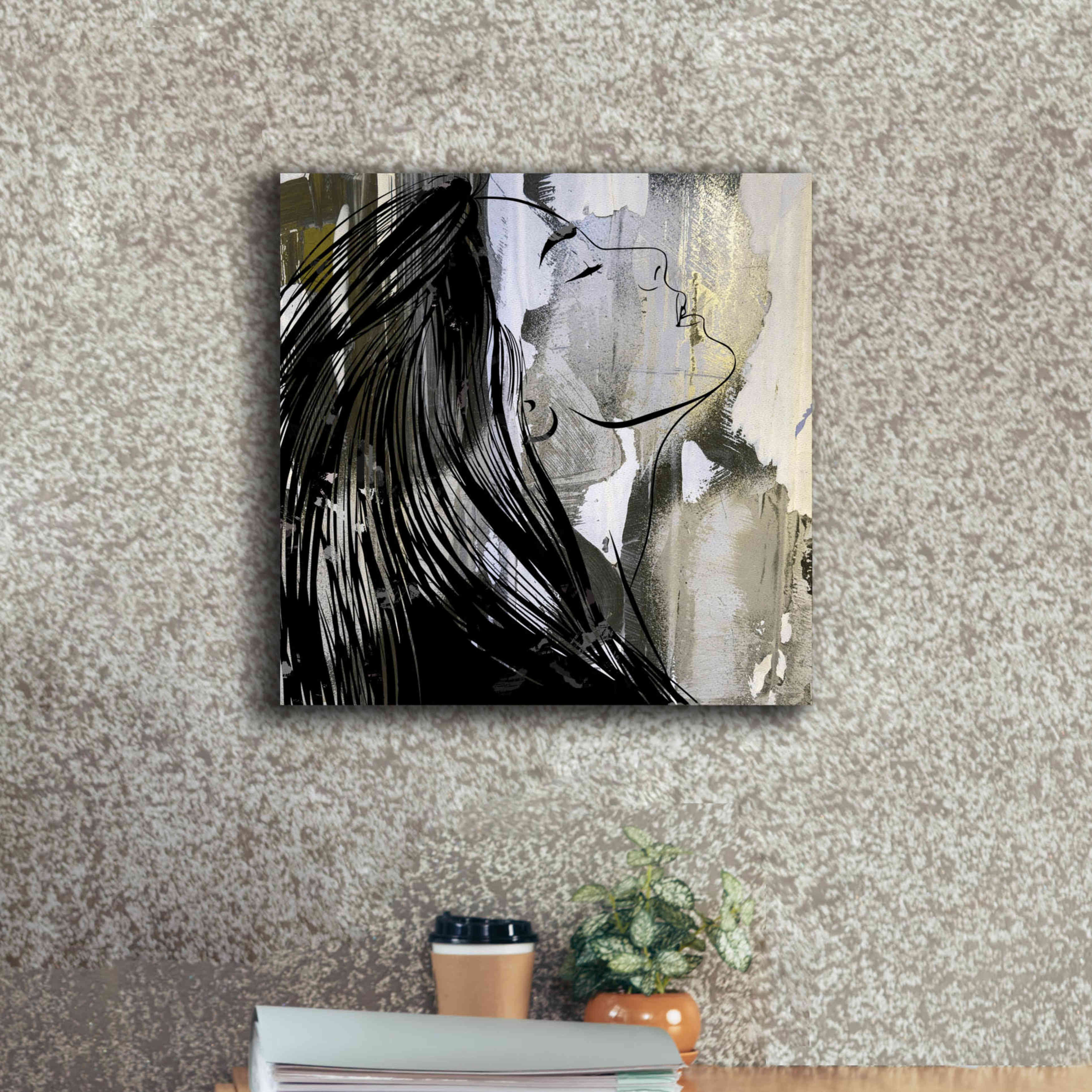 'Face In The Wall 1' by Karen Smith Giclee Canvas Wall Art,18x18