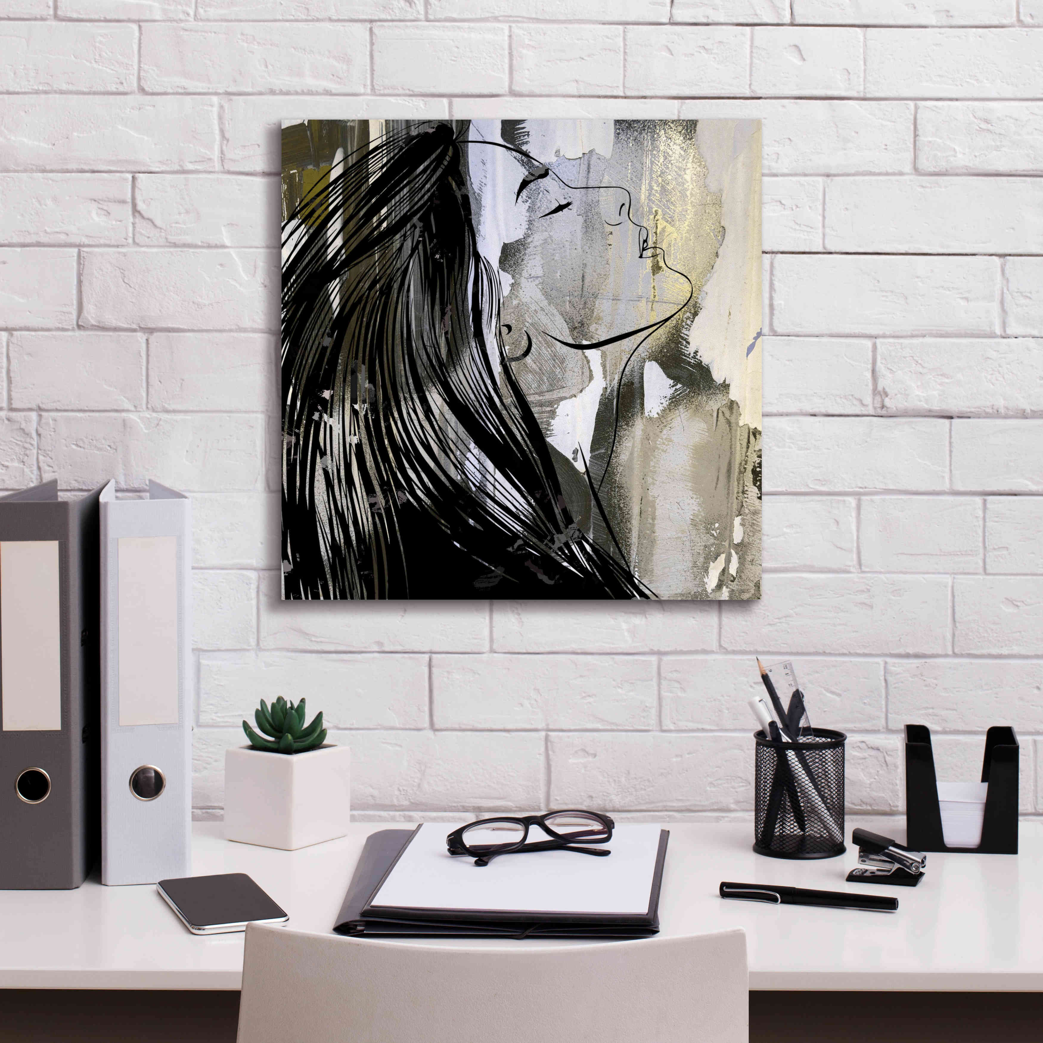 'Face In The Wall 1' by Karen Smith Giclee Canvas Wall Art,18x18