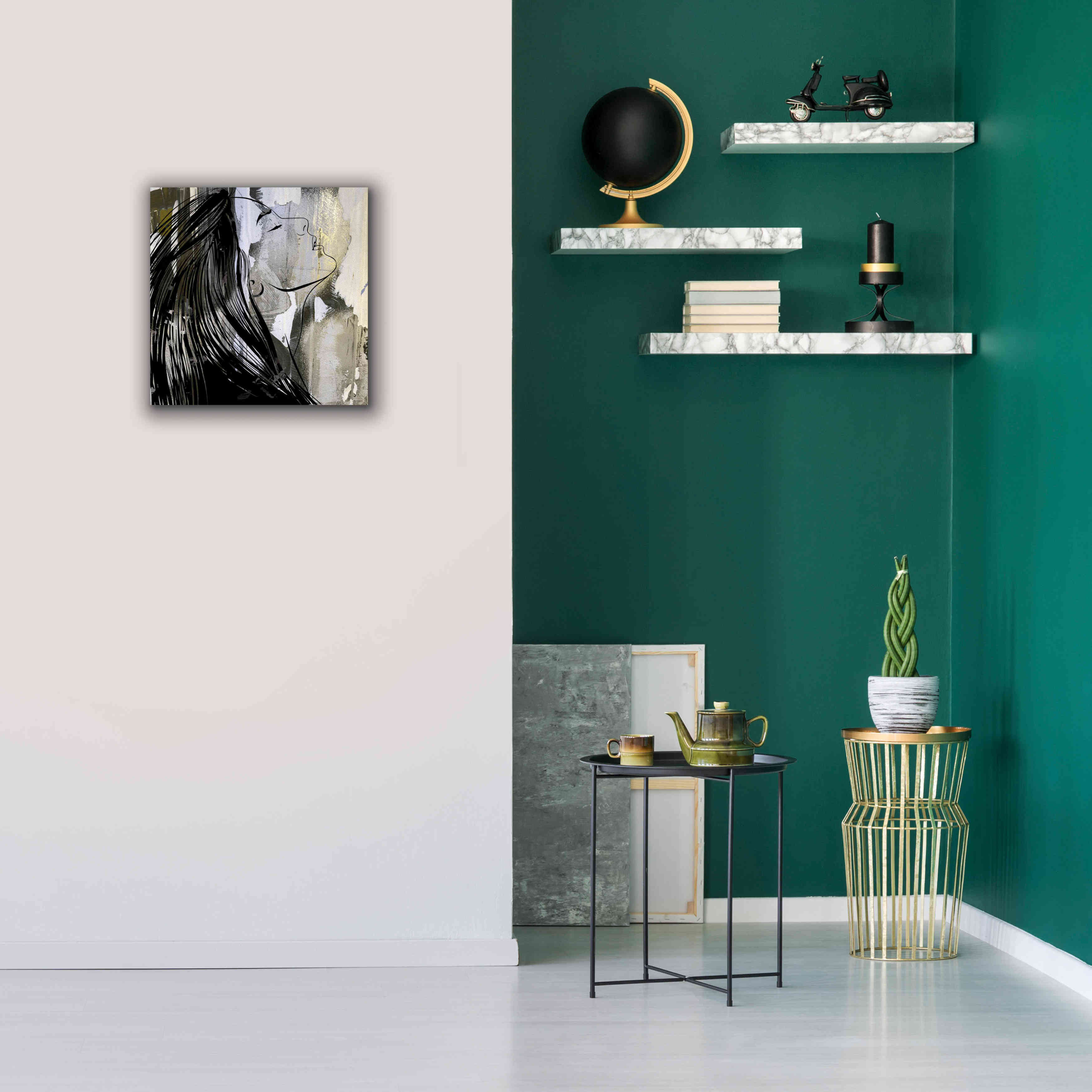 'Face In The Wall 1' by Karen Smith Giclee Canvas Wall Art,18x18