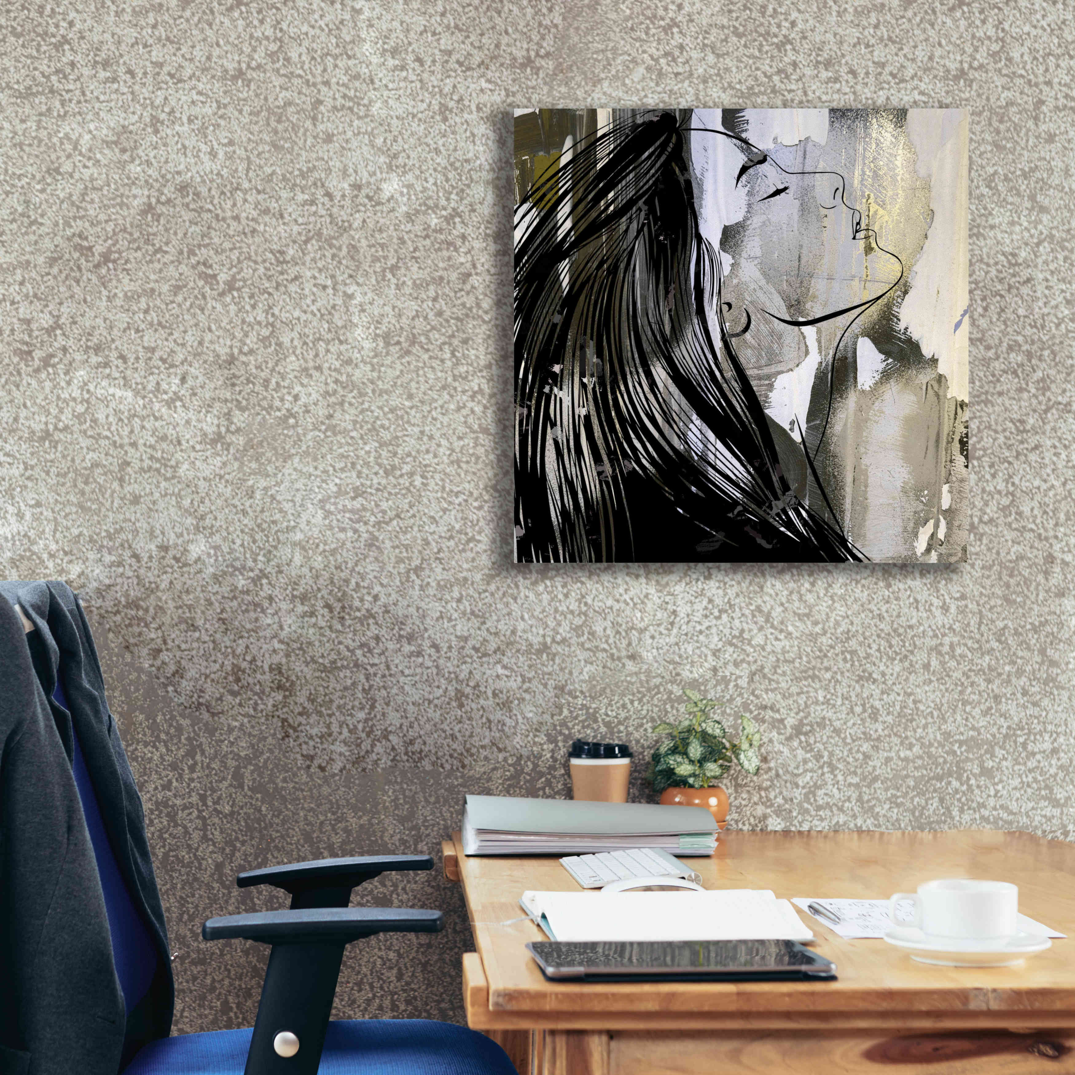 'Face In The Wall 1' by Karen Smith Giclee Canvas Wall Art,26x26