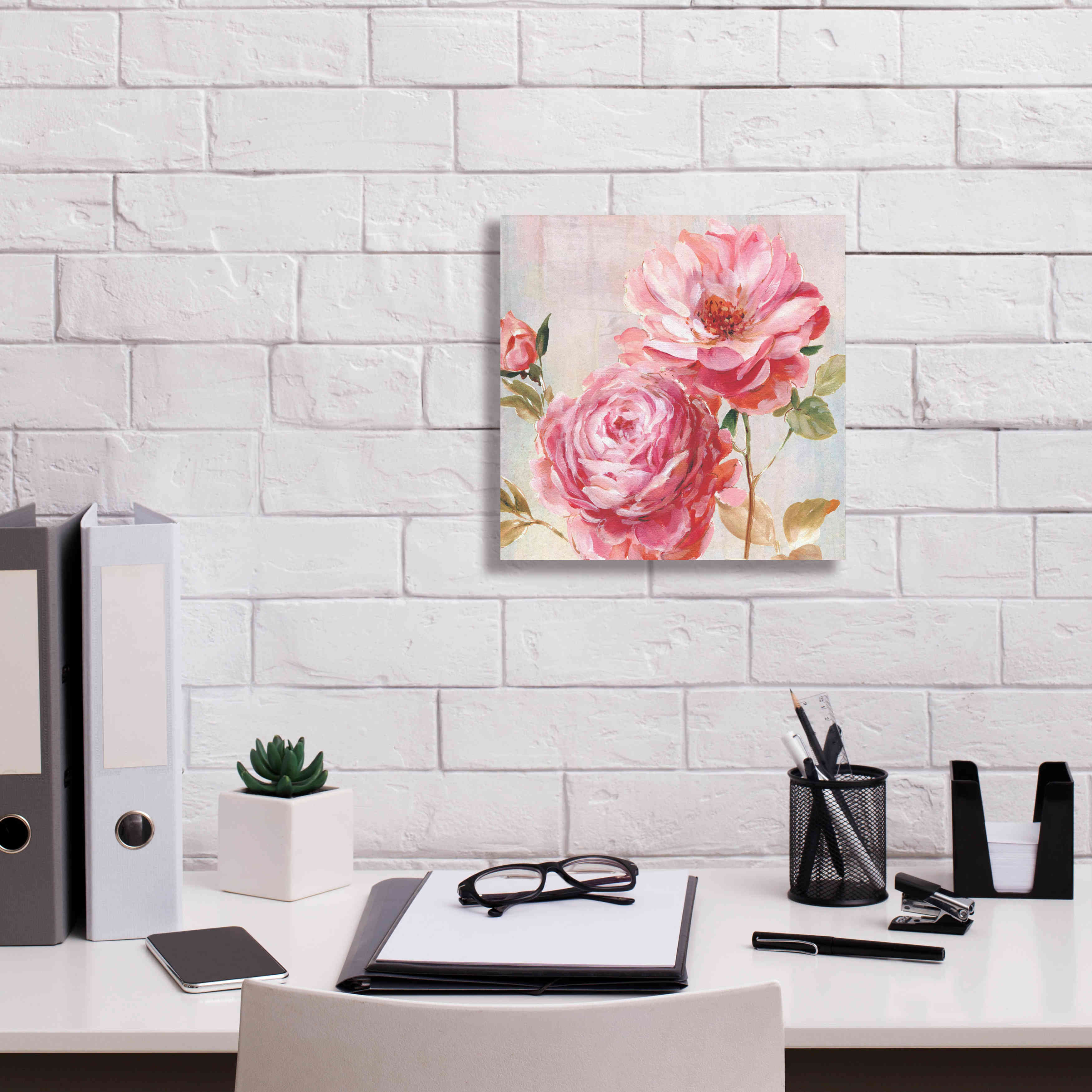 'Petal Paint 2' by Karen Smith Giclee Canvas Wall Art,12x12