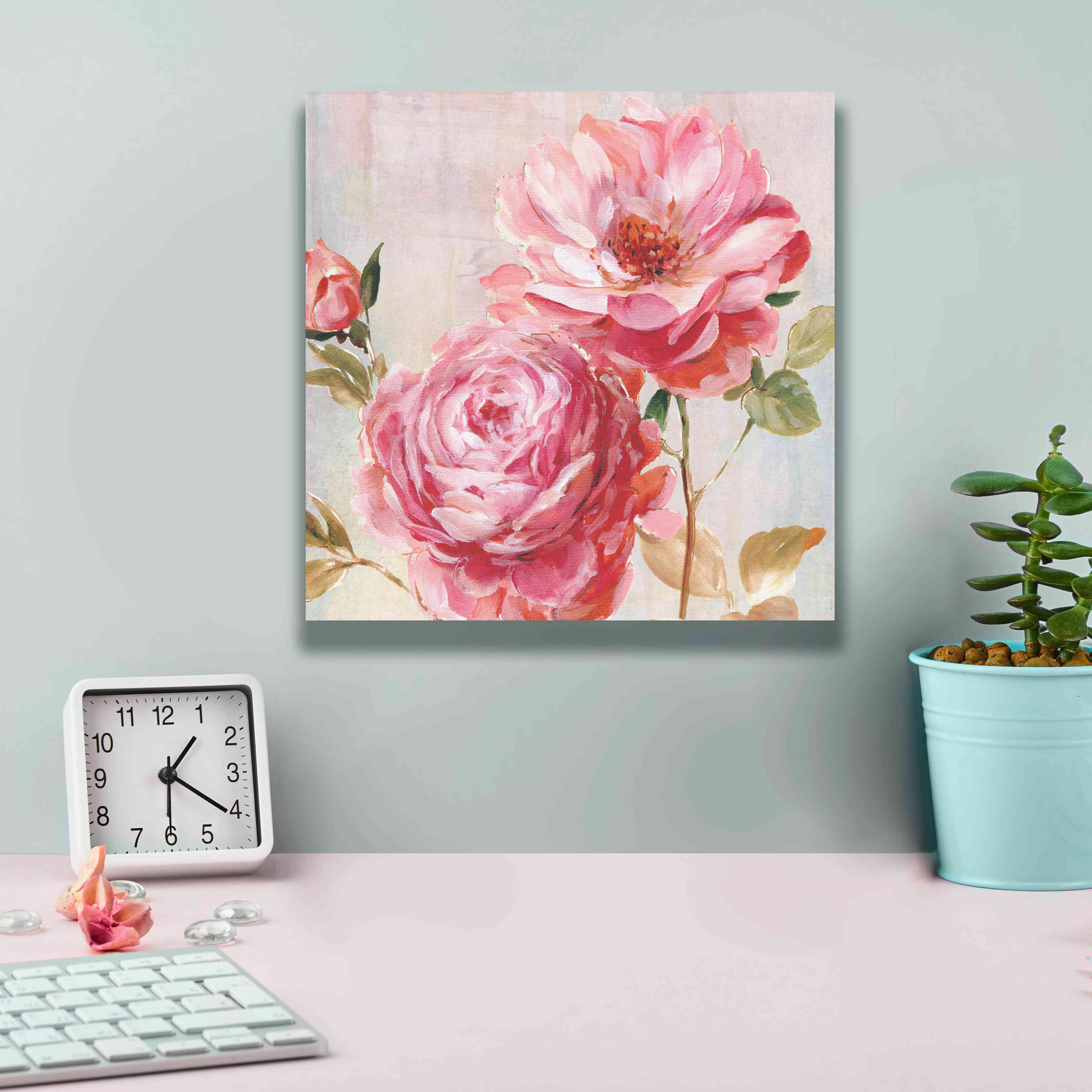 'Petal Paint 2' by Karen Smith Giclee Canvas Wall Art,12x12