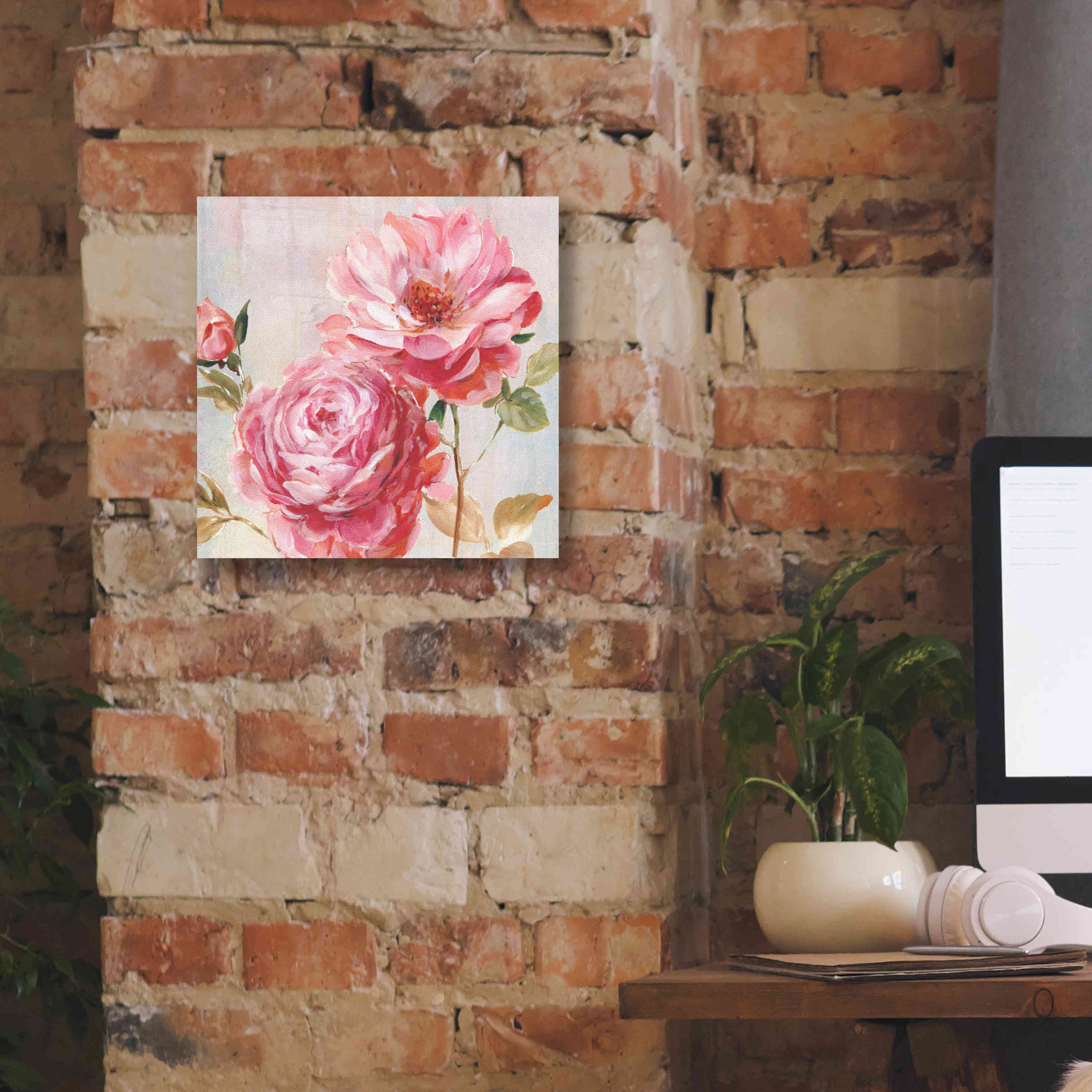 'Petal Paint 2' by Karen Smith Giclee Canvas Wall Art,12x12