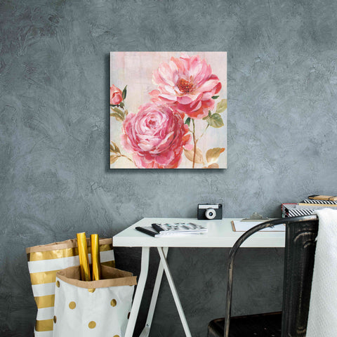 Image of 'Petal Paint 2' by Karen Smith Giclee Canvas Wall Art,18x18
