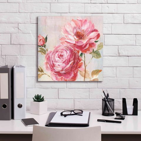 Image of 'Petal Paint 2' by Karen Smith Giclee Canvas Wall Art,18x18