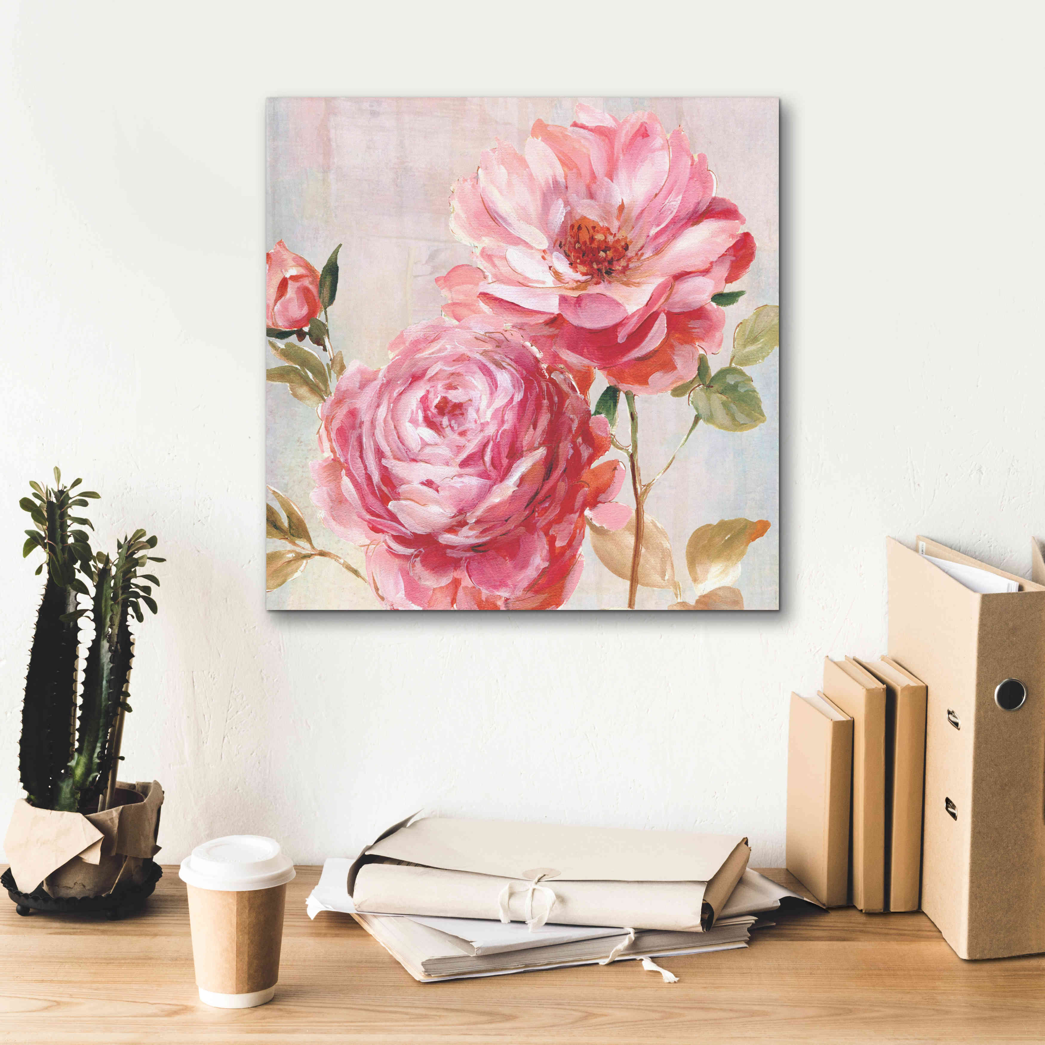 'Petal Paint 2' by Karen Smith Giclee Canvas Wall Art,18x18