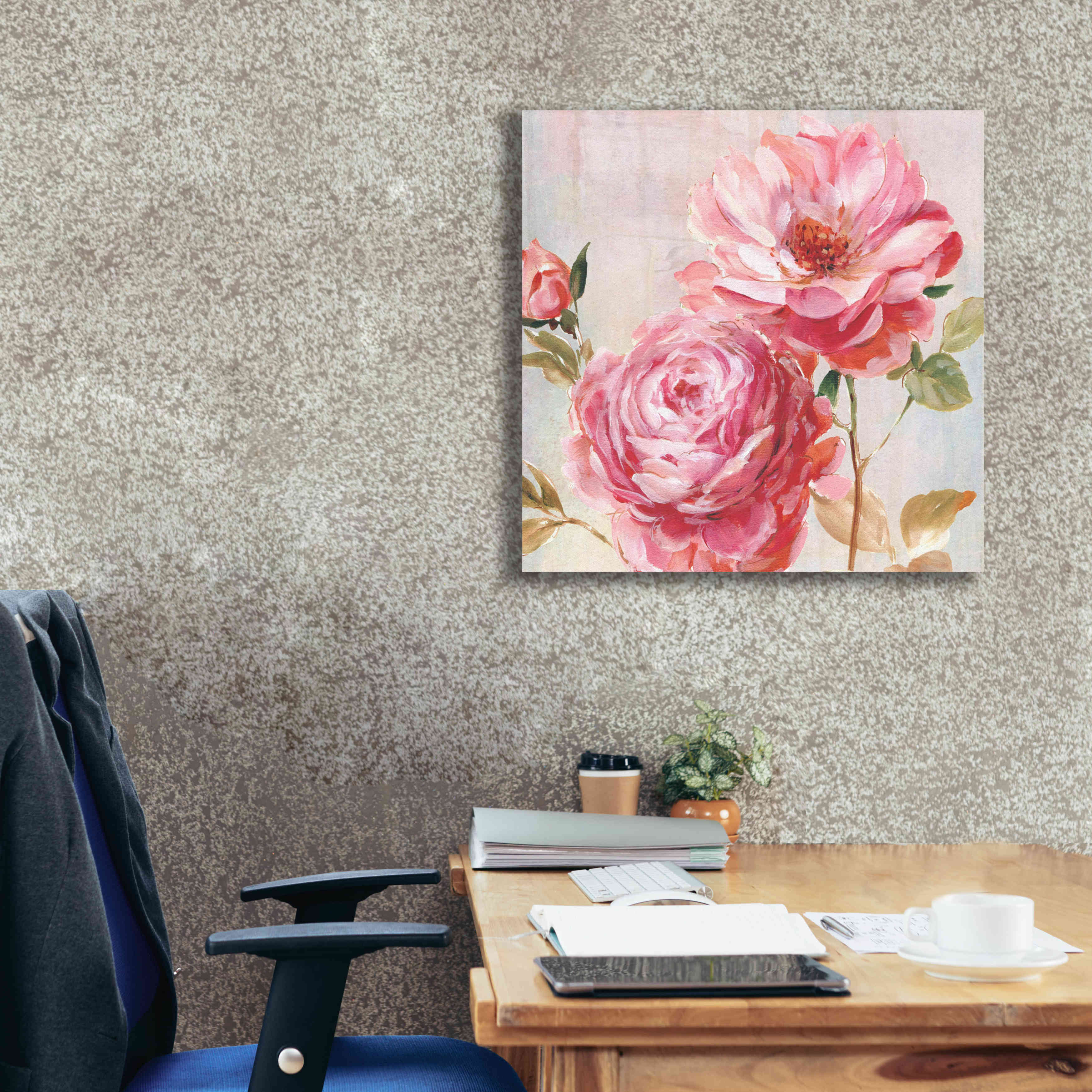 'Petal Paint 2' by Karen Smith Giclee Canvas Wall Art,26x26