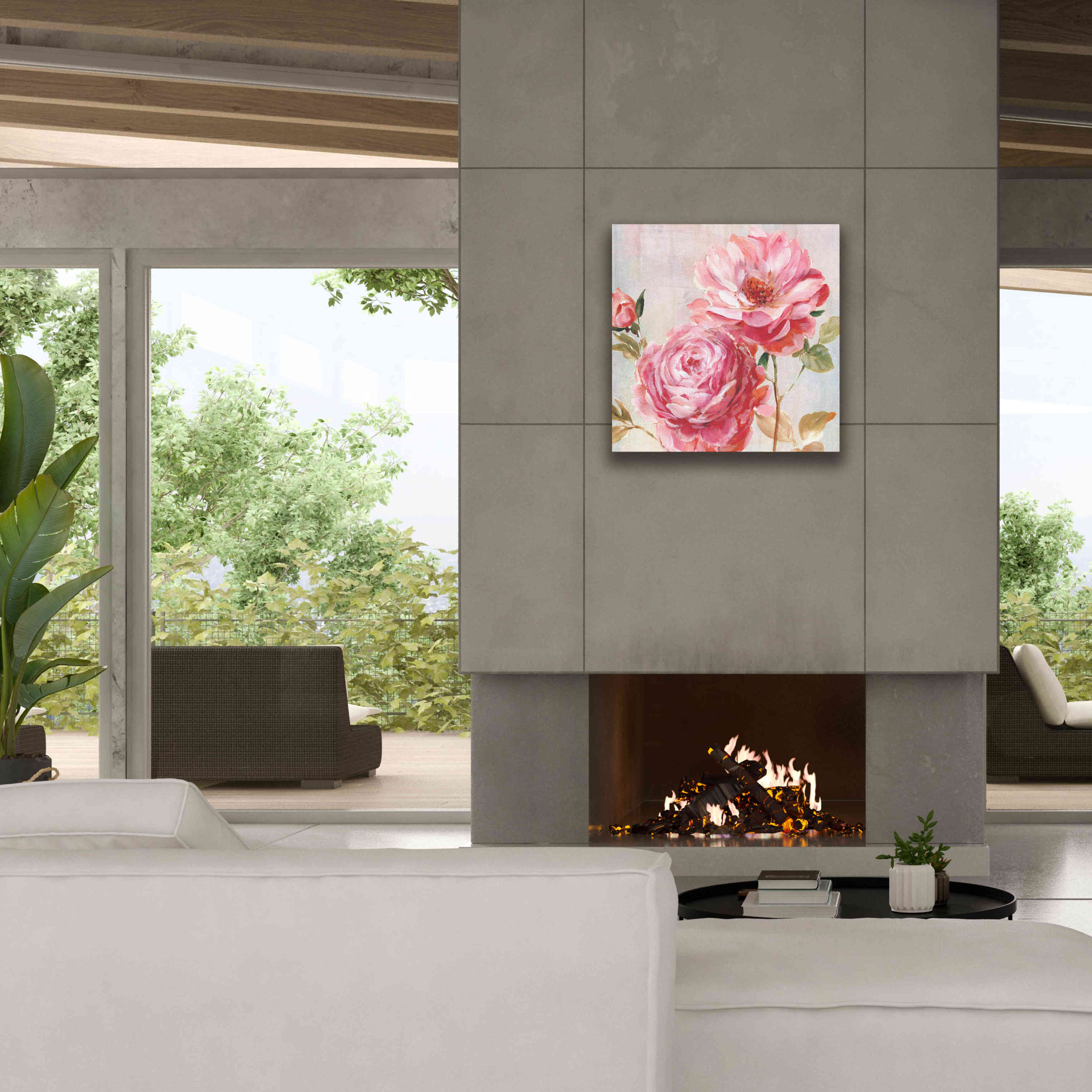 'Petal Paint 2' by Karen Smith Giclee Canvas Wall Art,26x26