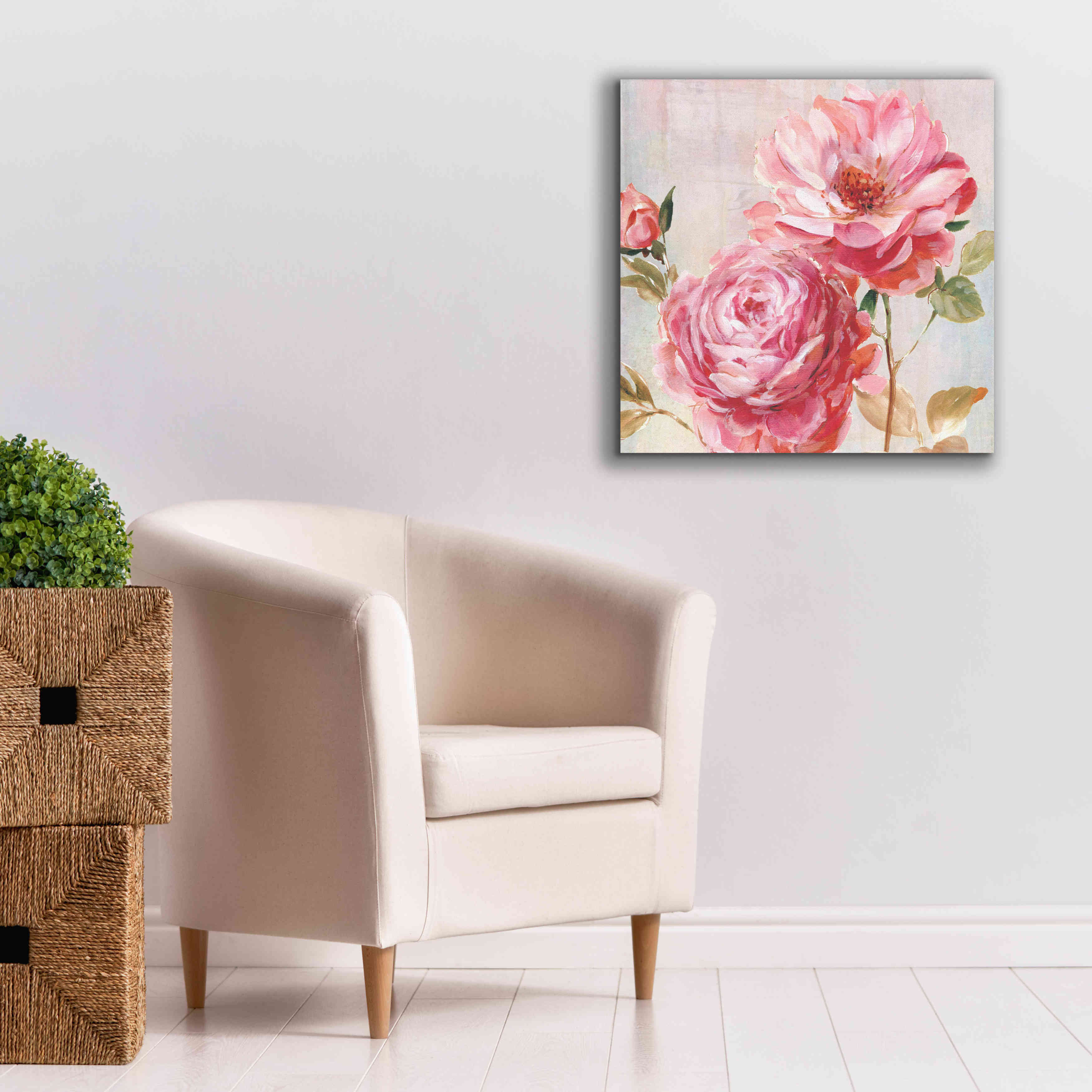 'Petal Paint 2' by Karen Smith Giclee Canvas Wall Art,26x26