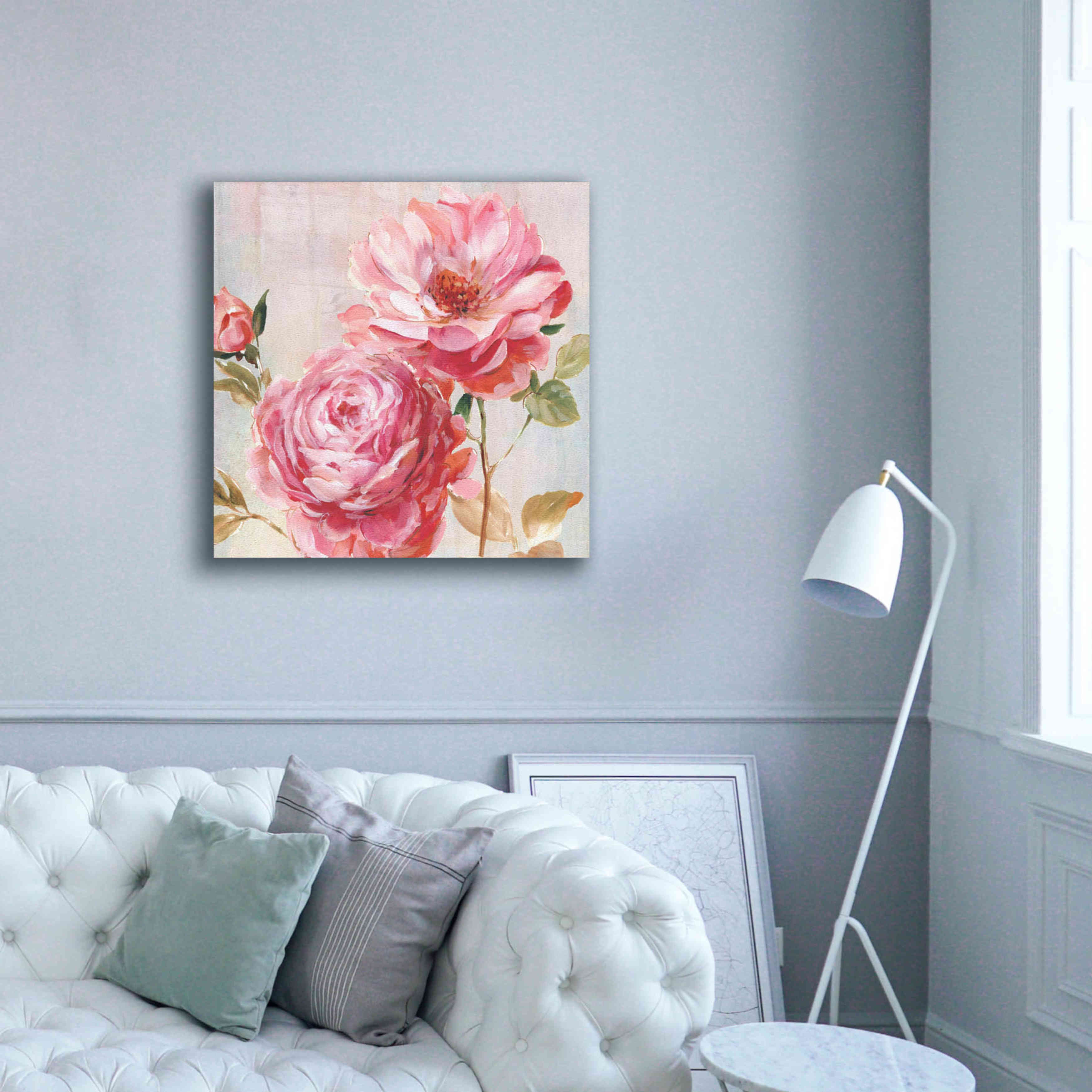 'Petal Paint 2' by Karen Smith Giclee Canvas Wall Art,37x37