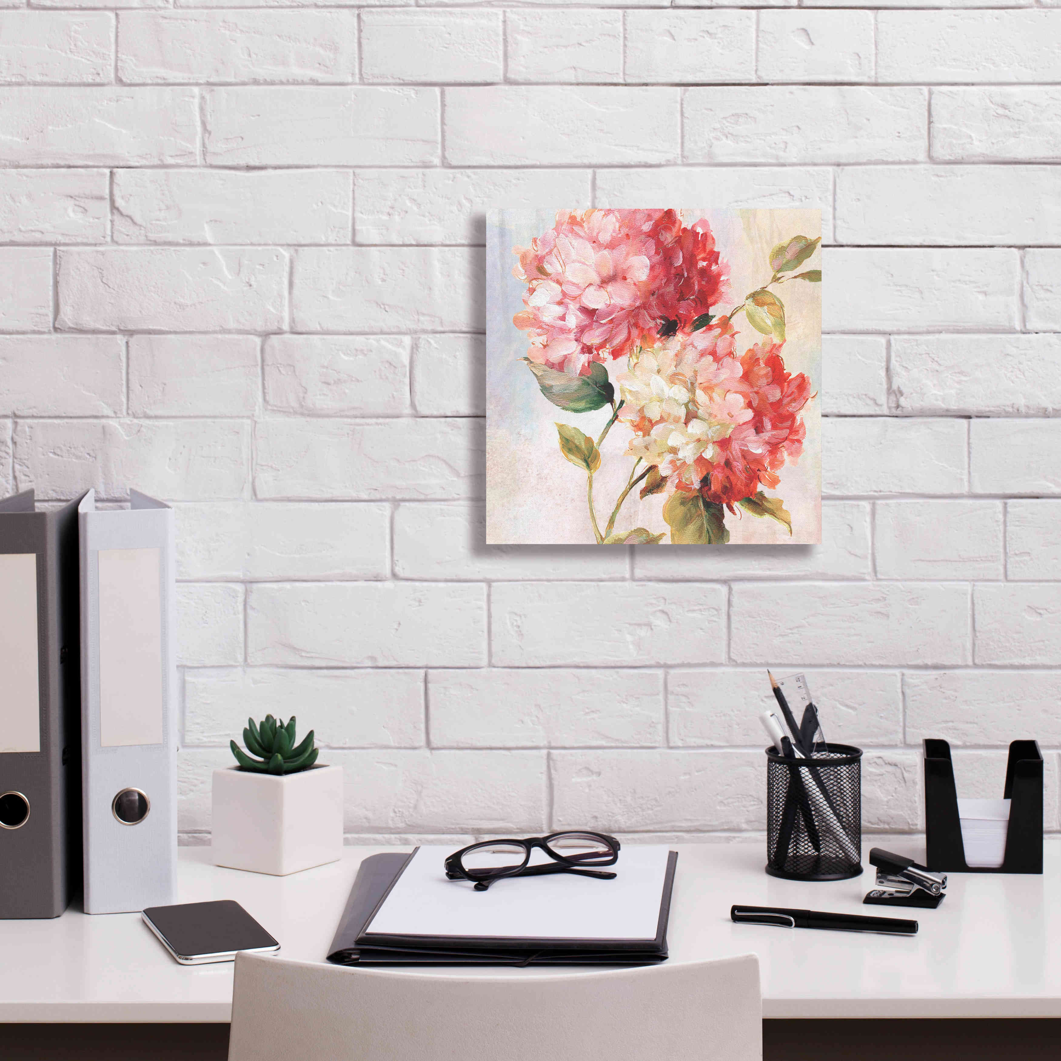 'Petal Paint 1' by Karen Smith Giclee Canvas Wall Art,12x12