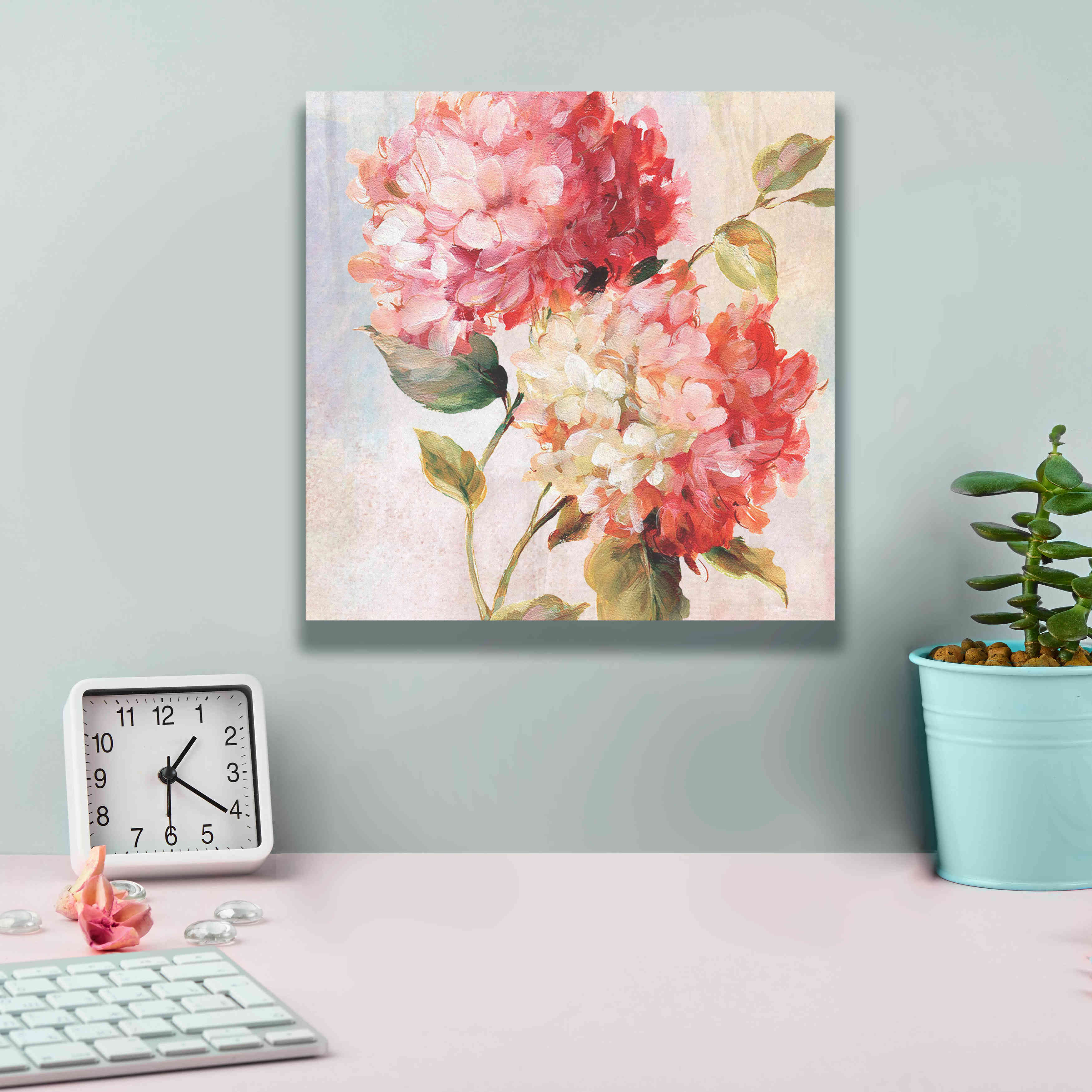 'Petal Paint 1' by Karen Smith Giclee Canvas Wall Art,12x12