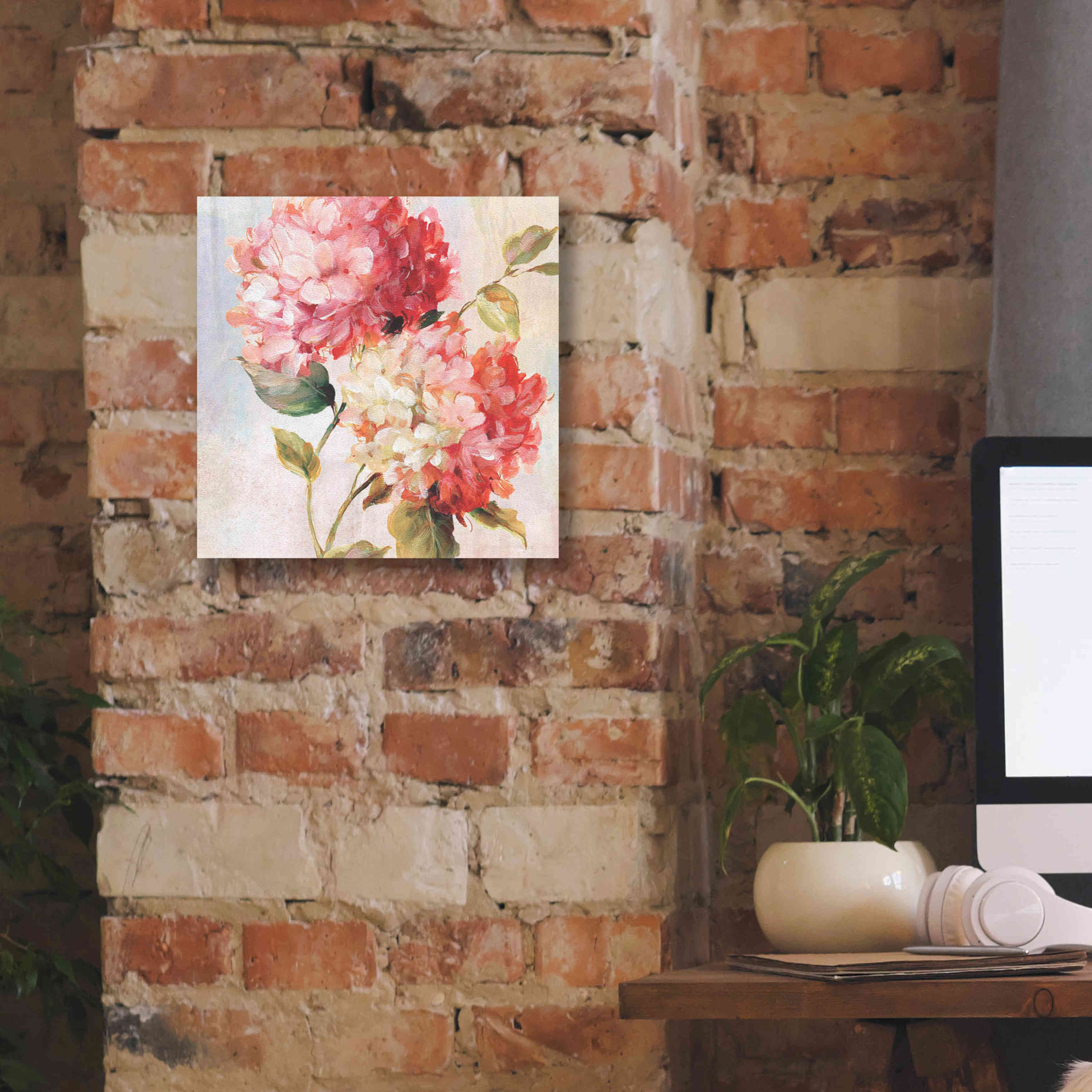 'Petal Paint 1' by Karen Smith Giclee Canvas Wall Art,12x12