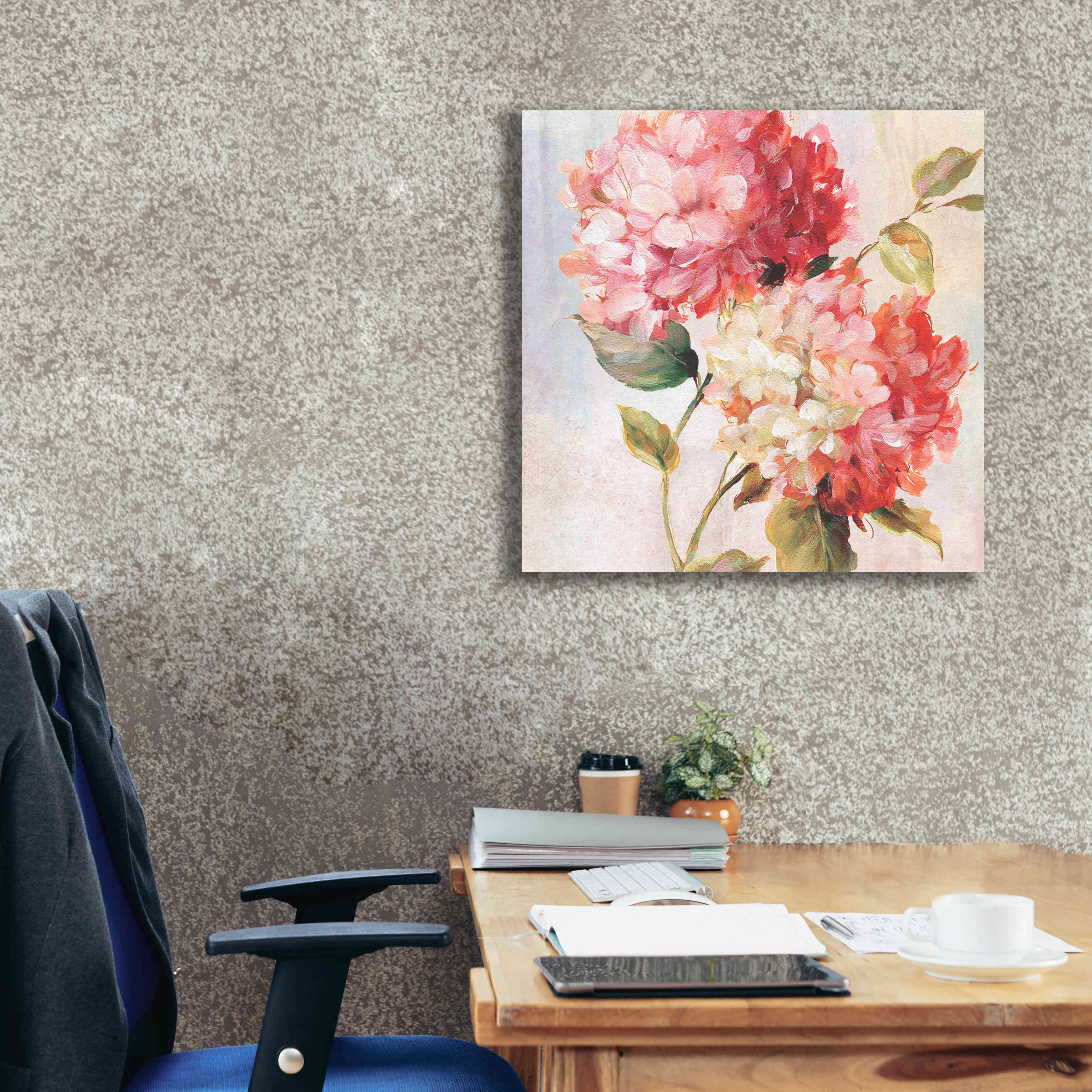 'Petal Paint 1' by Karen Smith Giclee Canvas Wall Art,26x26