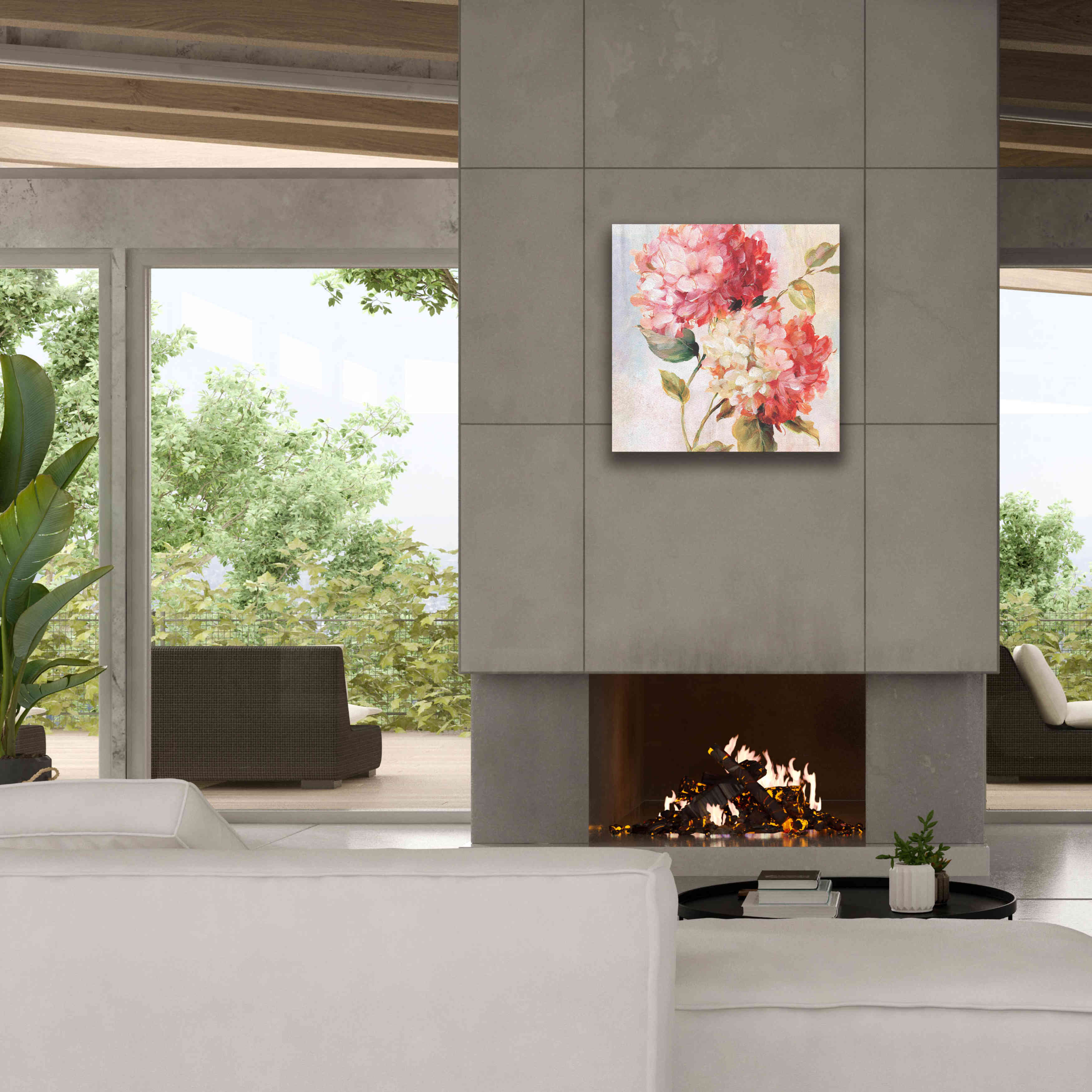 'Petal Paint 1' by Karen Smith Giclee Canvas Wall Art,26x26