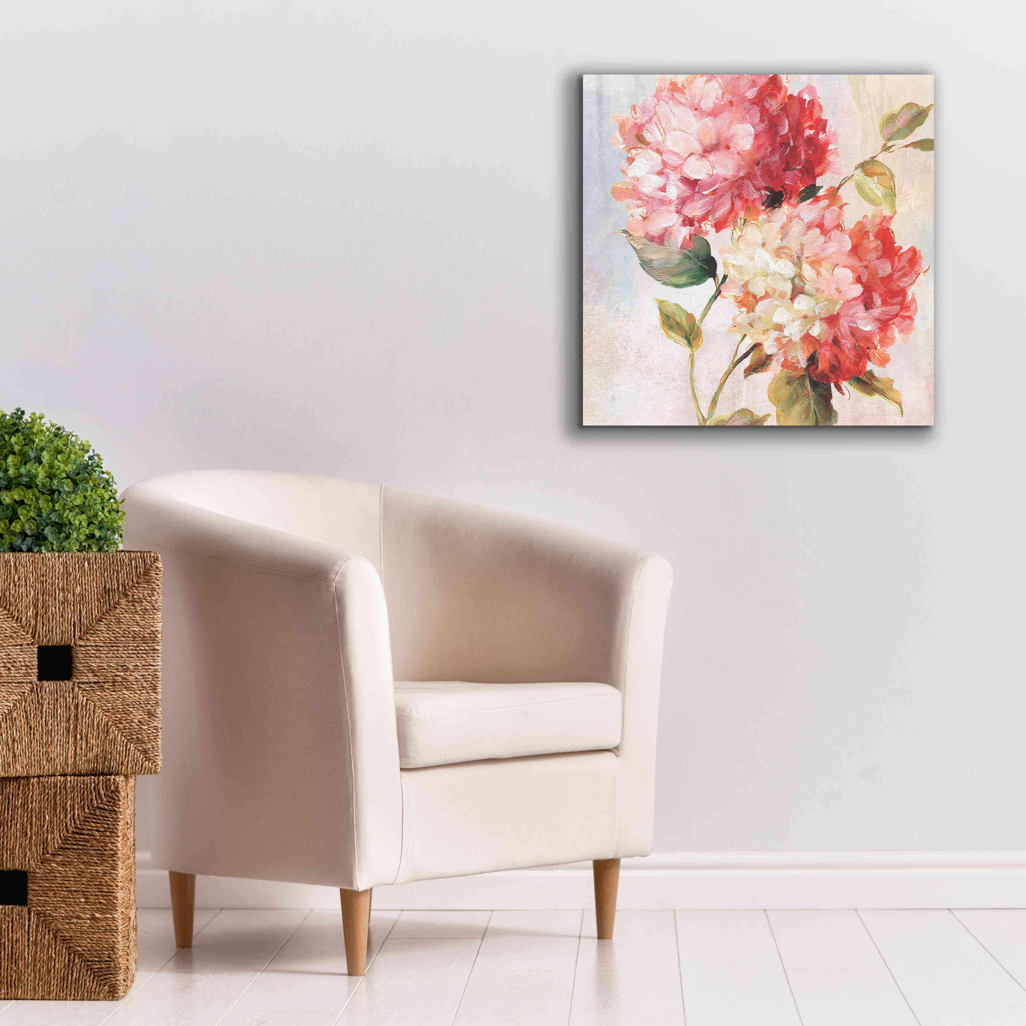 'Petal Paint 1' by Karen Smith Giclee Canvas Wall Art,26x26