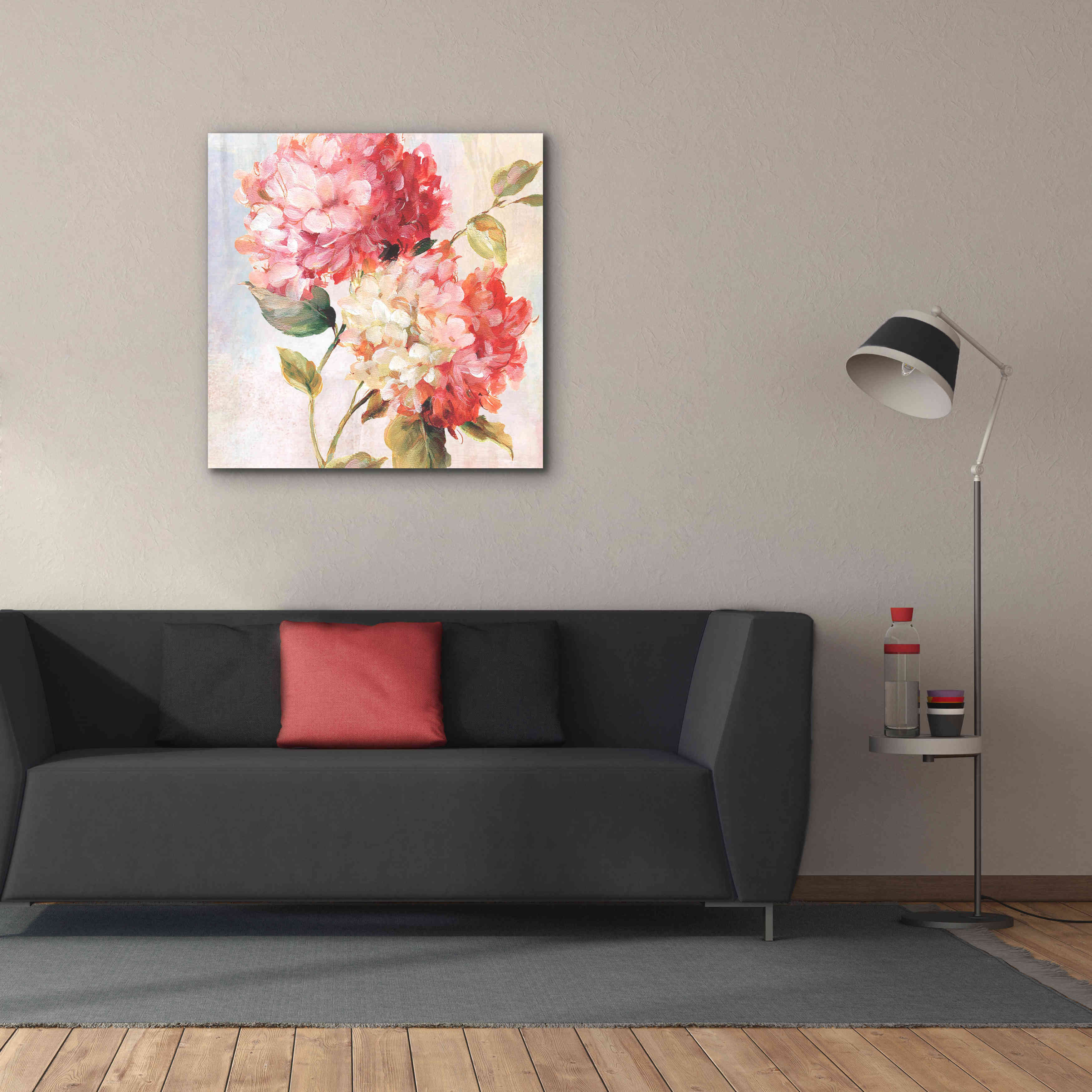'Petal Paint 1' by Karen Smith Giclee Canvas Wall Art,37x37