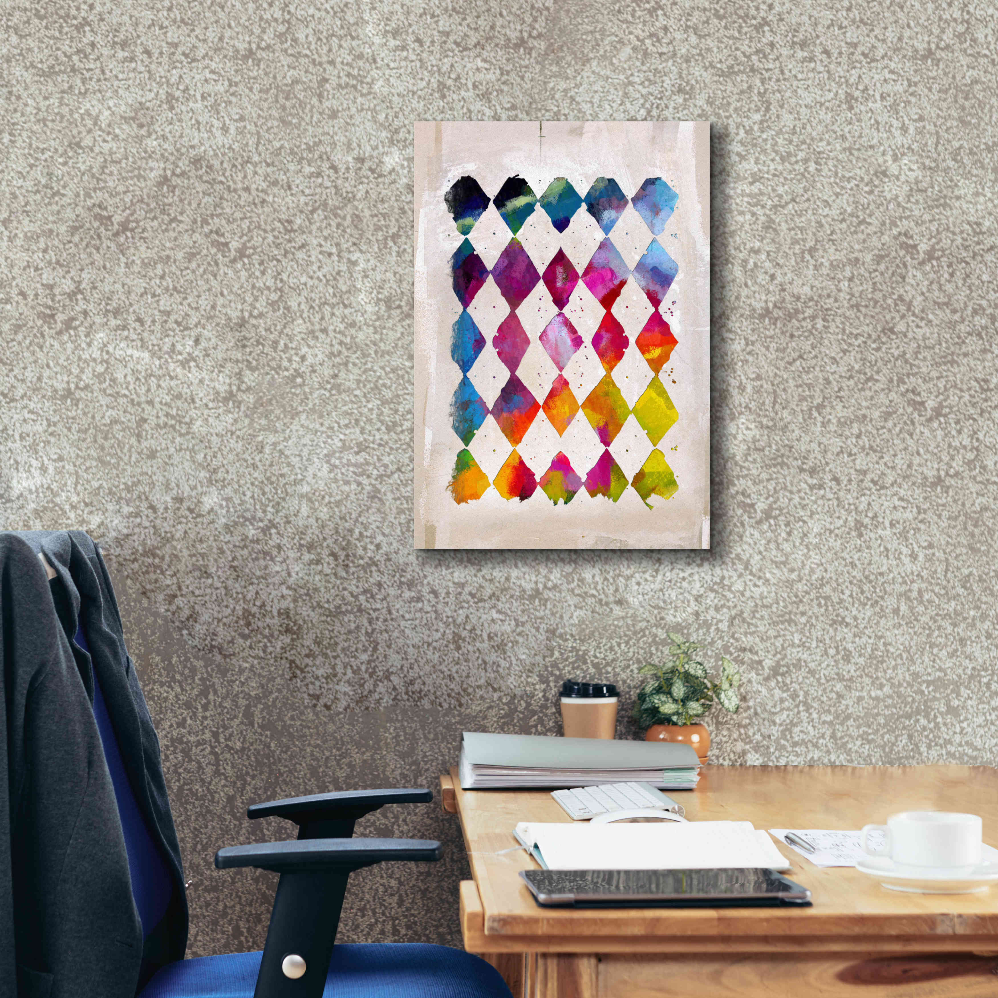 'Diamond Palette 2' by Karen Smith Giclee Canvas Wall Art,18x26