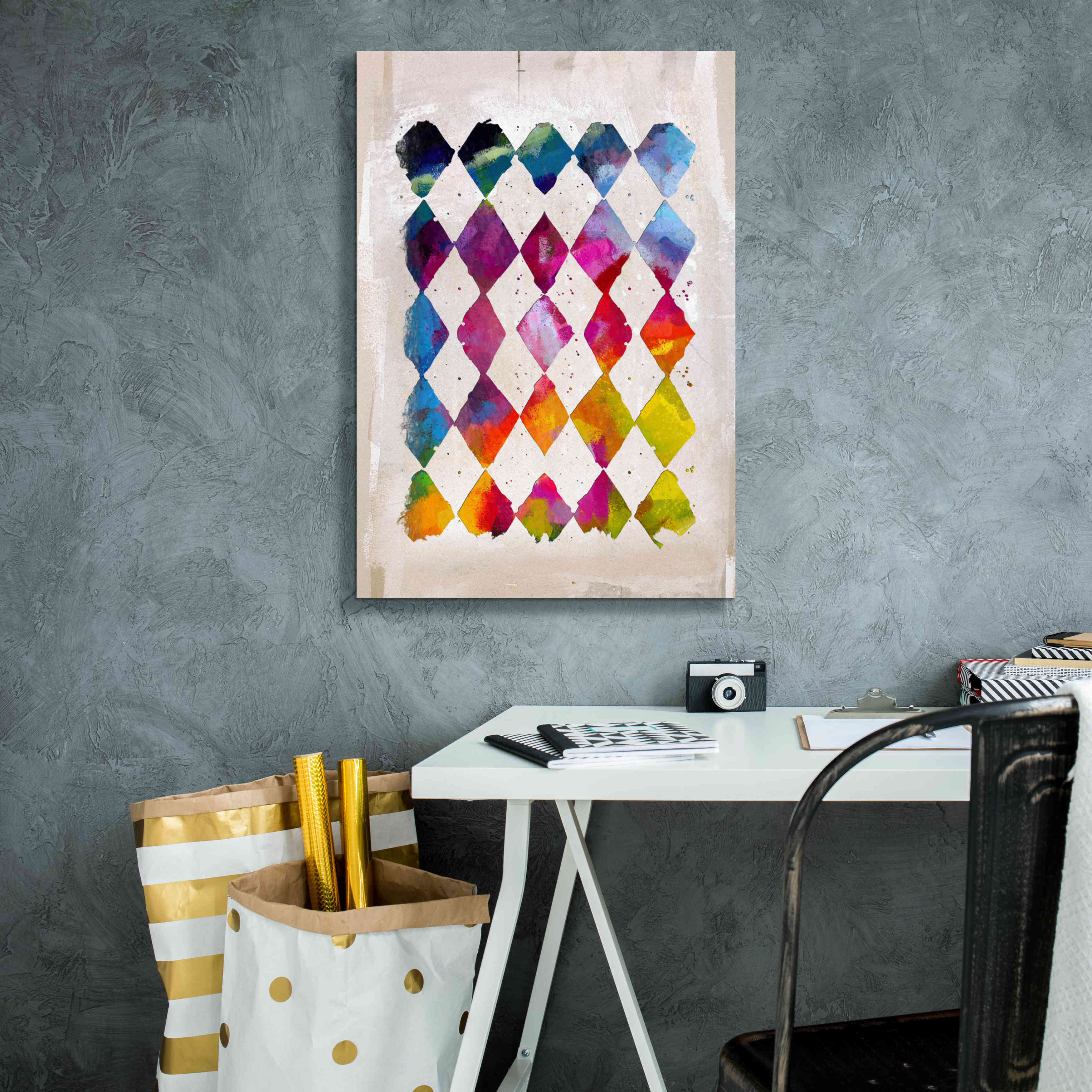 'Diamond Palette 2' by Karen Smith Giclee Canvas Wall Art,18x26