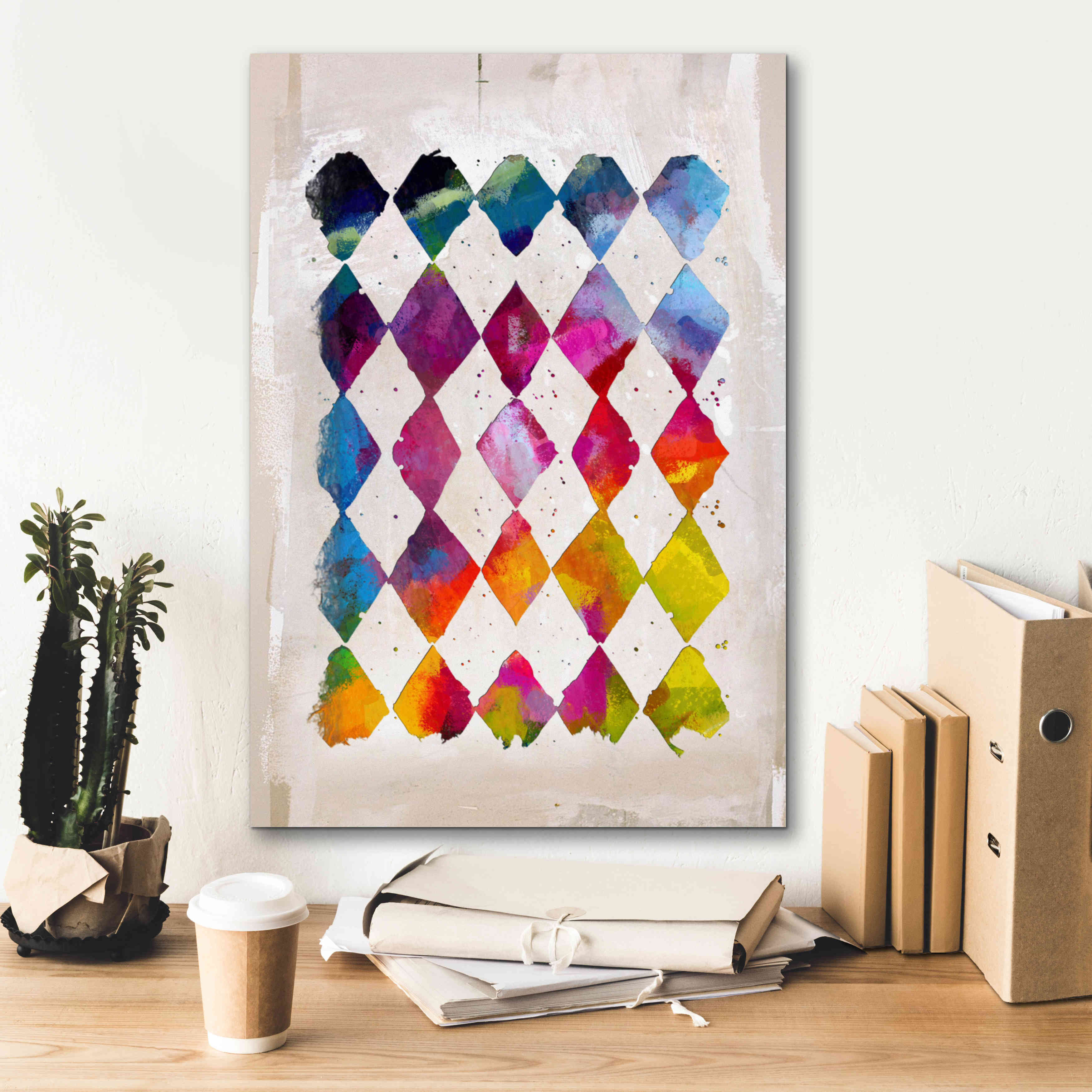 'Diamond Palette 2' by Karen Smith Giclee Canvas Wall Art,18x26