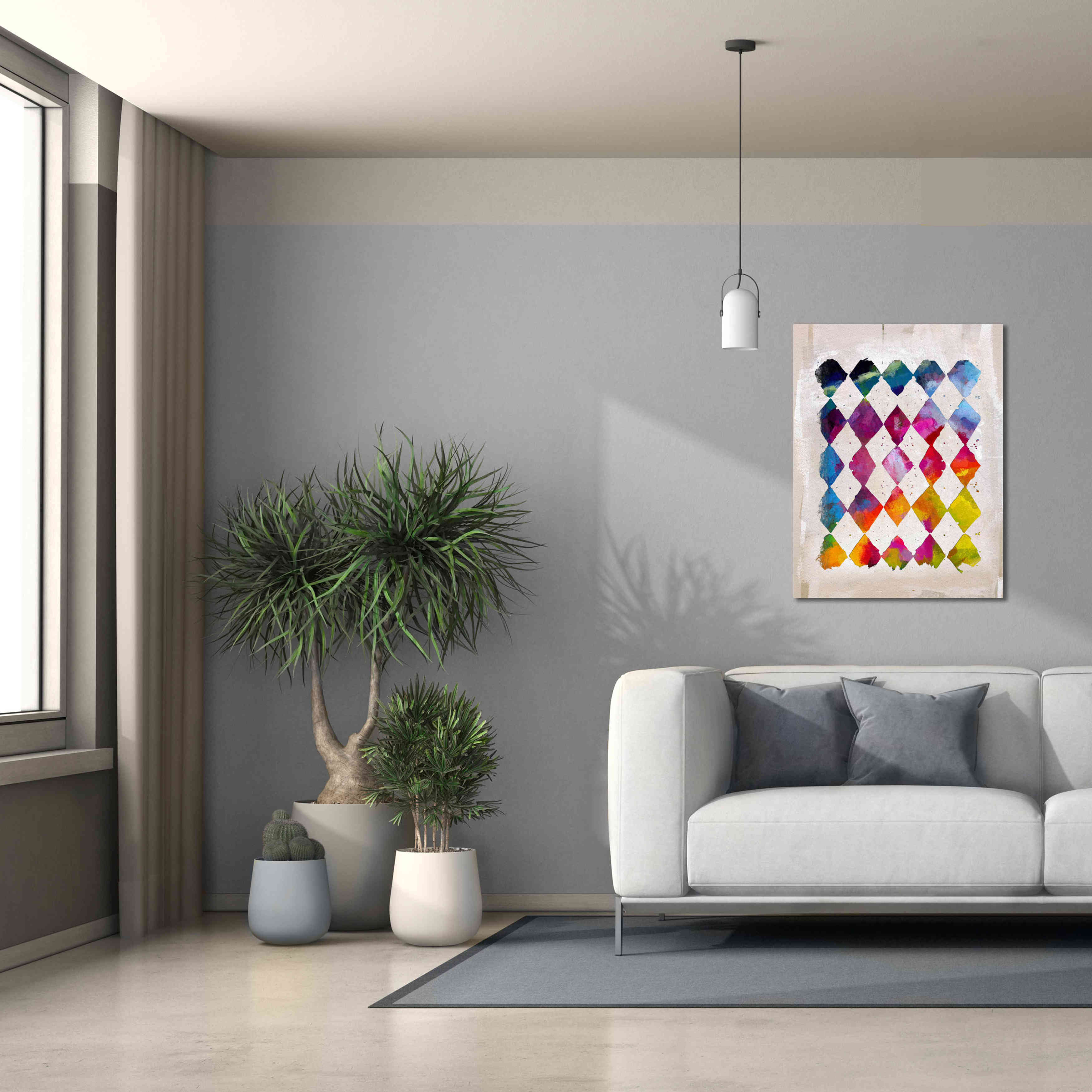 'Diamond Palette 2' by Karen Smith Giclee Canvas Wall Art,26x34