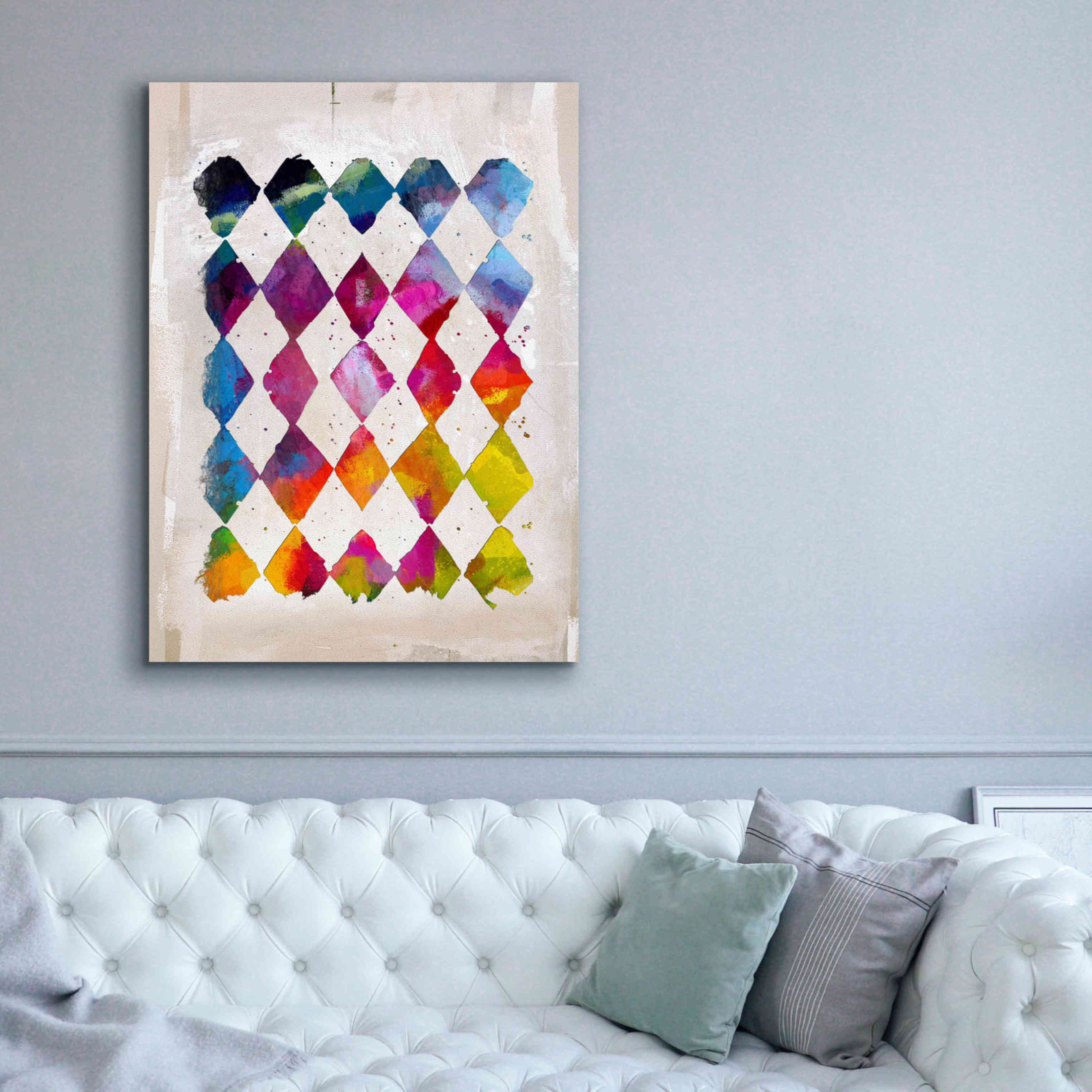 'Diamond Palette 2' by Karen Smith Giclee Canvas Wall Art,40x54
