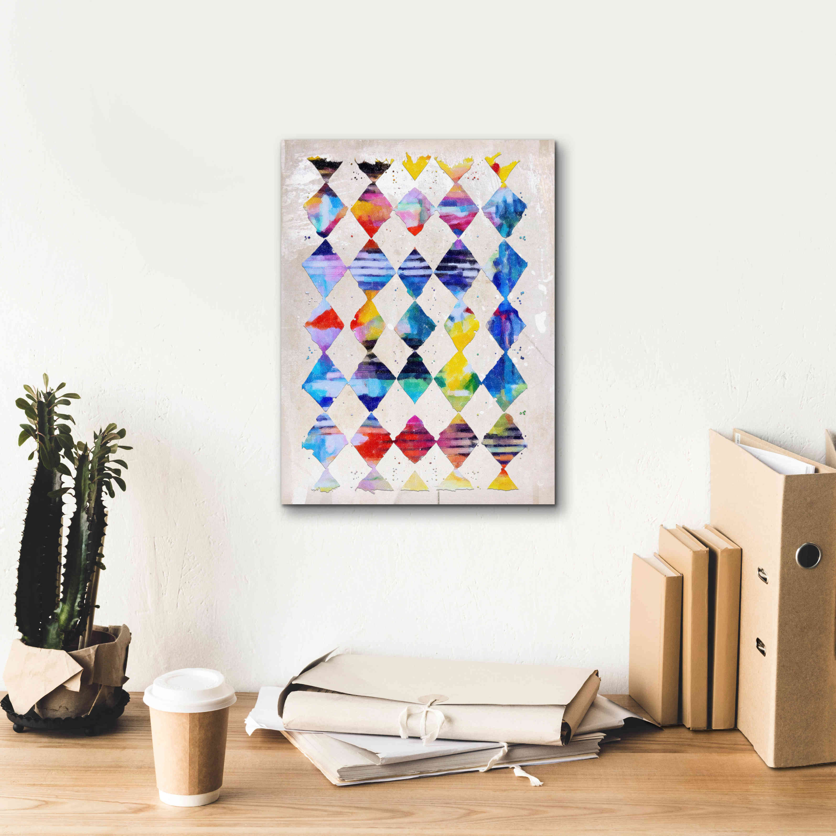 'Diamond Palette 1' by Karen Smith Giclee Canvas Wall Art,12x16