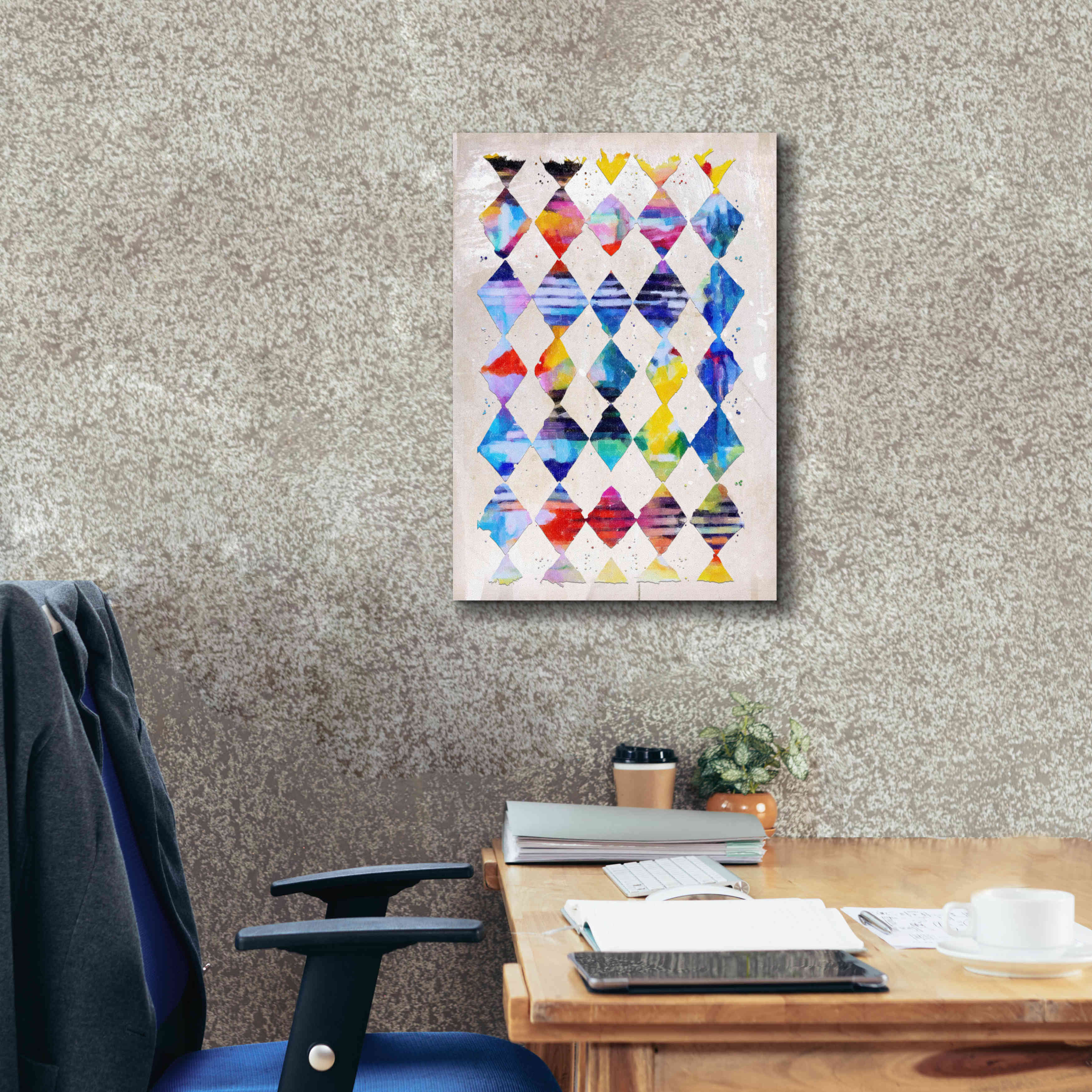 'Diamond Palette 1' by Karen Smith Giclee Canvas Wall Art,18x26