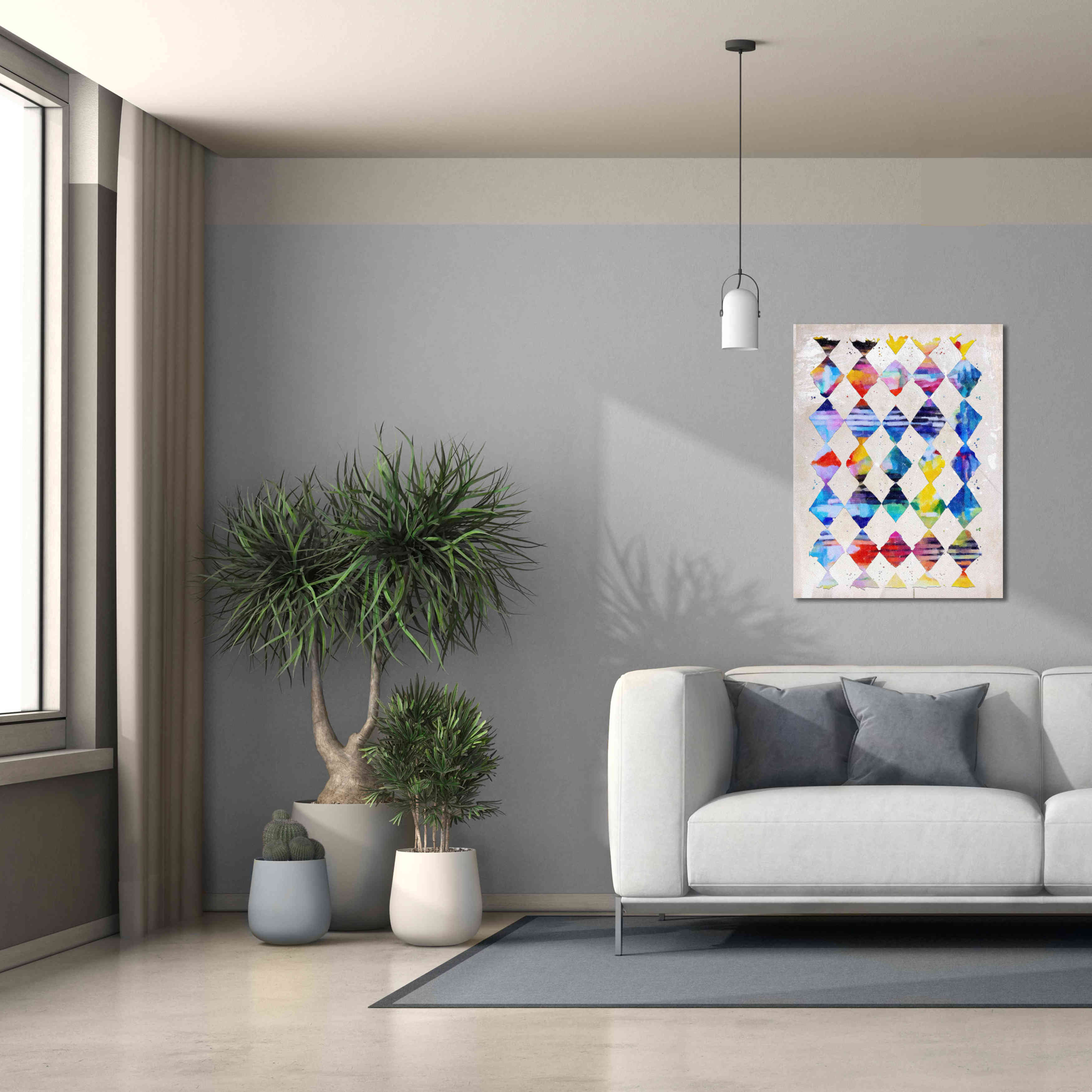 'Diamond Palette 1' by Karen Smith Giclee Canvas Wall Art,26x34