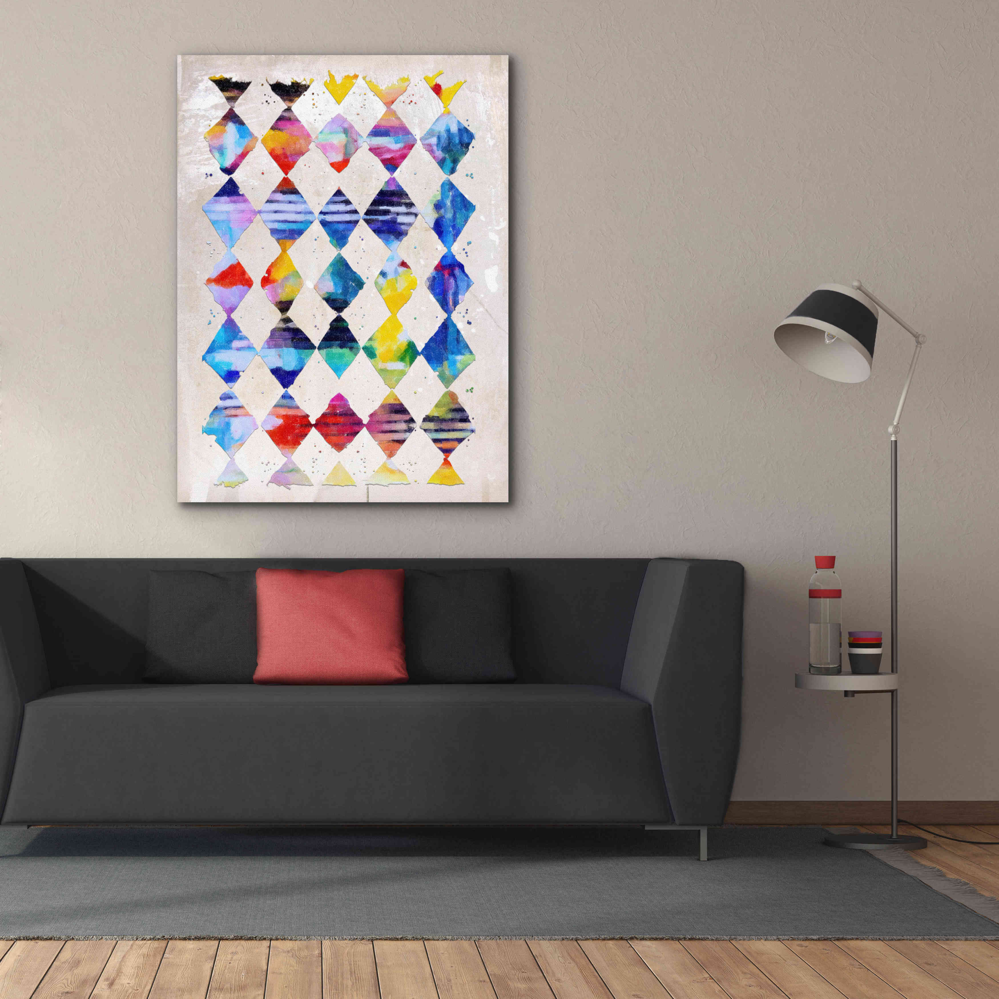 'Diamond Palette 1' by Karen Smith Giclee Canvas Wall Art,40x54