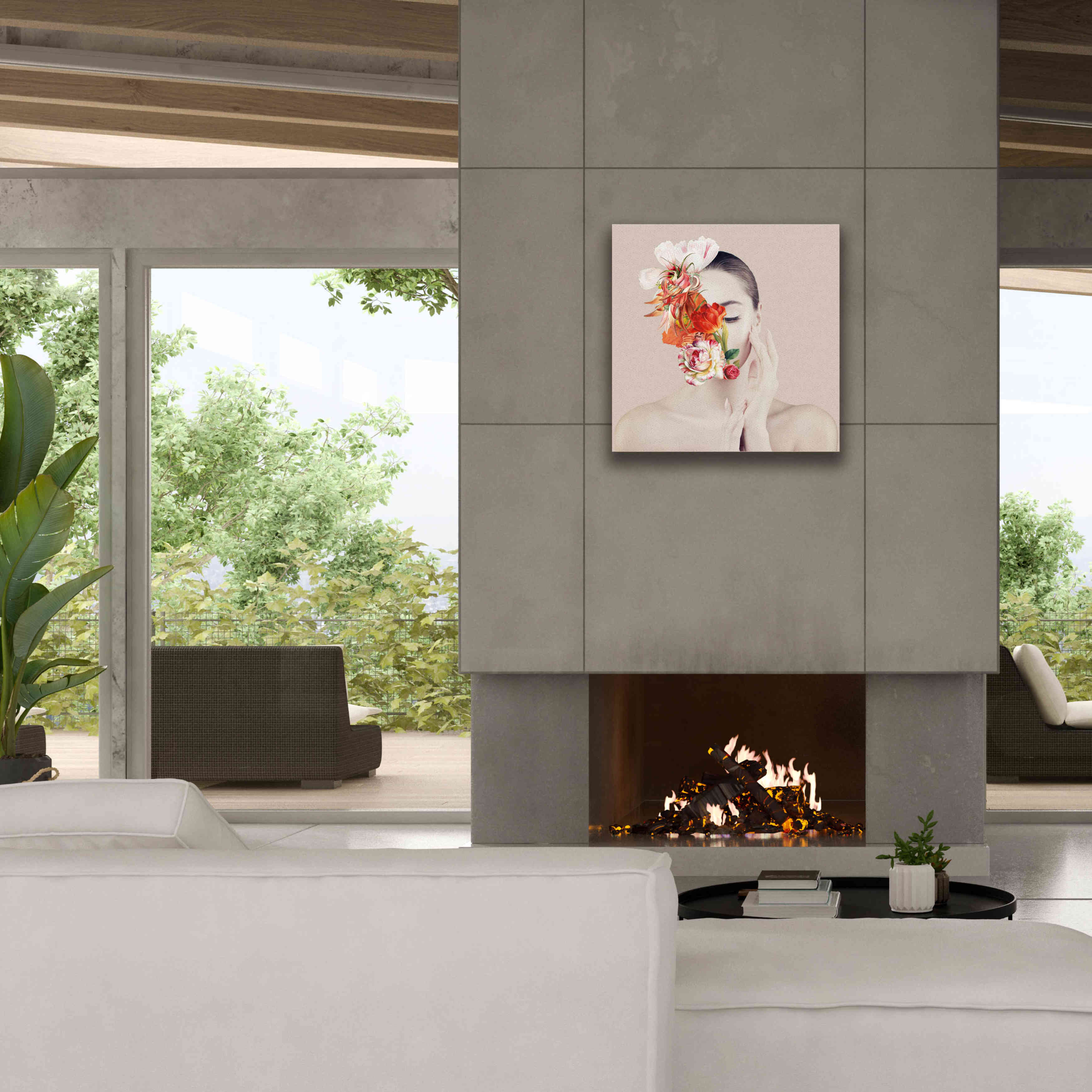 'Flora' by Karen Smith Giclee Canvas Wall Art,26x26