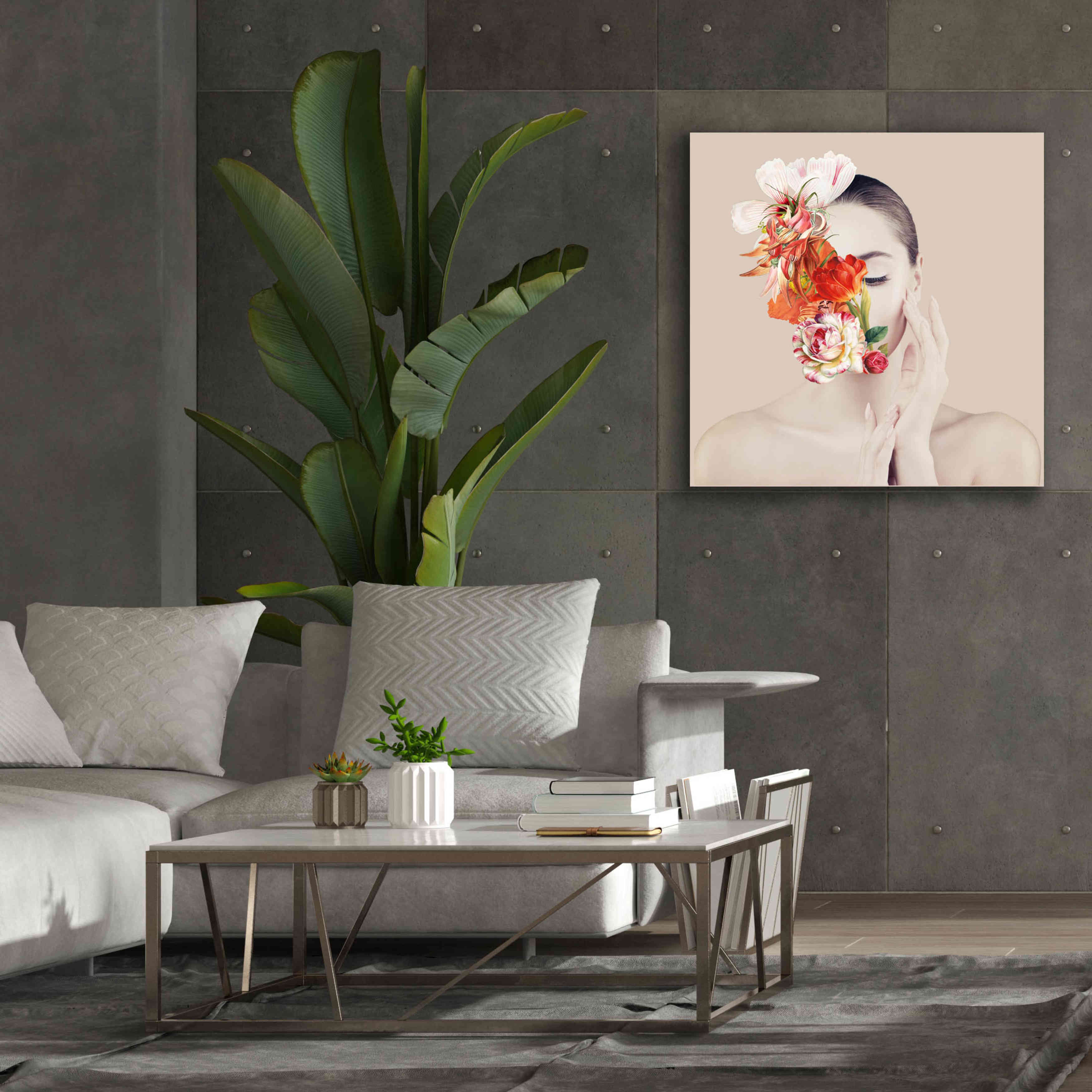 'Flora' by Karen Smith Giclee Canvas Wall Art,37x37