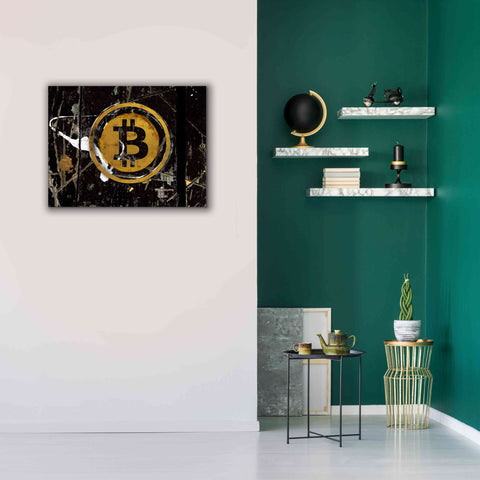 Image of 'Bitcoin Splash' by Karen Smith Giclee Canvas Wall Art,34x26