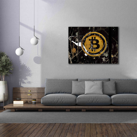 Image of 'Bitcoin Splash' by Karen Smith Giclee Canvas Wall Art,54x40