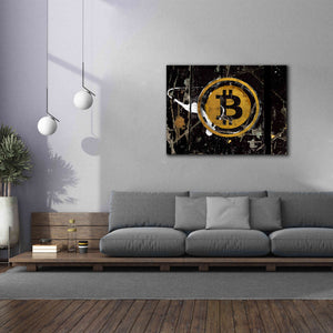 'Bitcoin Splash' by Karen Smith Giclee Canvas Wall Art,54x40