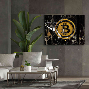 'Bitcoin Splash' by Karen Smith Giclee Canvas Wall Art,54x40