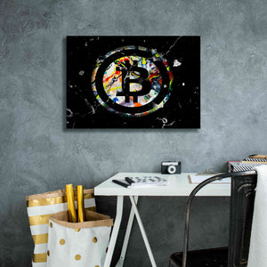 'Bitcoin Paint' by Karen Smith Giclee Canvas Wall Art,26x18