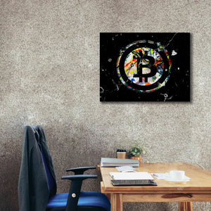 'Bitcoin Paint' by Karen Smith Giclee Canvas Wall Art,34x26