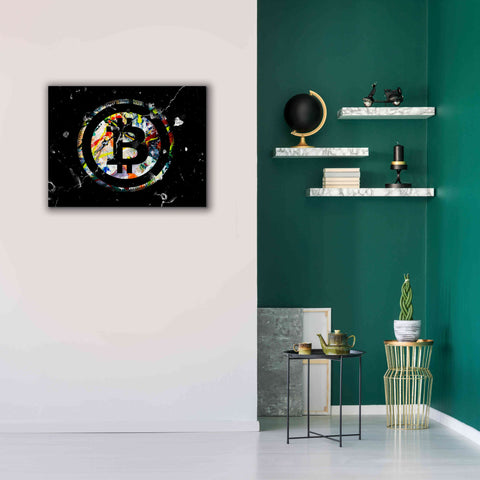 Image of 'Bitcoin Paint' by Karen Smith Giclee Canvas Wall Art,34x26